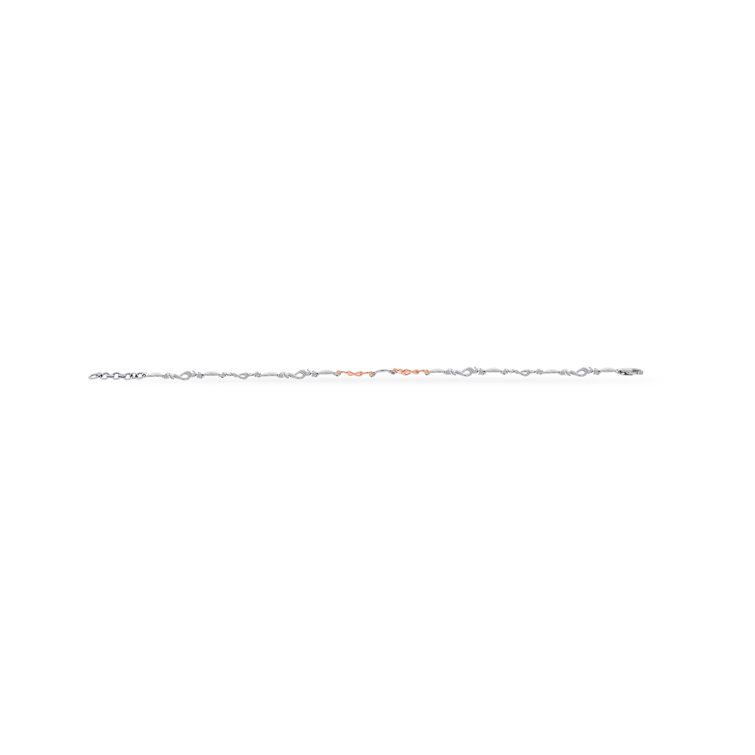 Feminine Grace Platinum Bracelet - Senco Gold and Diamonds