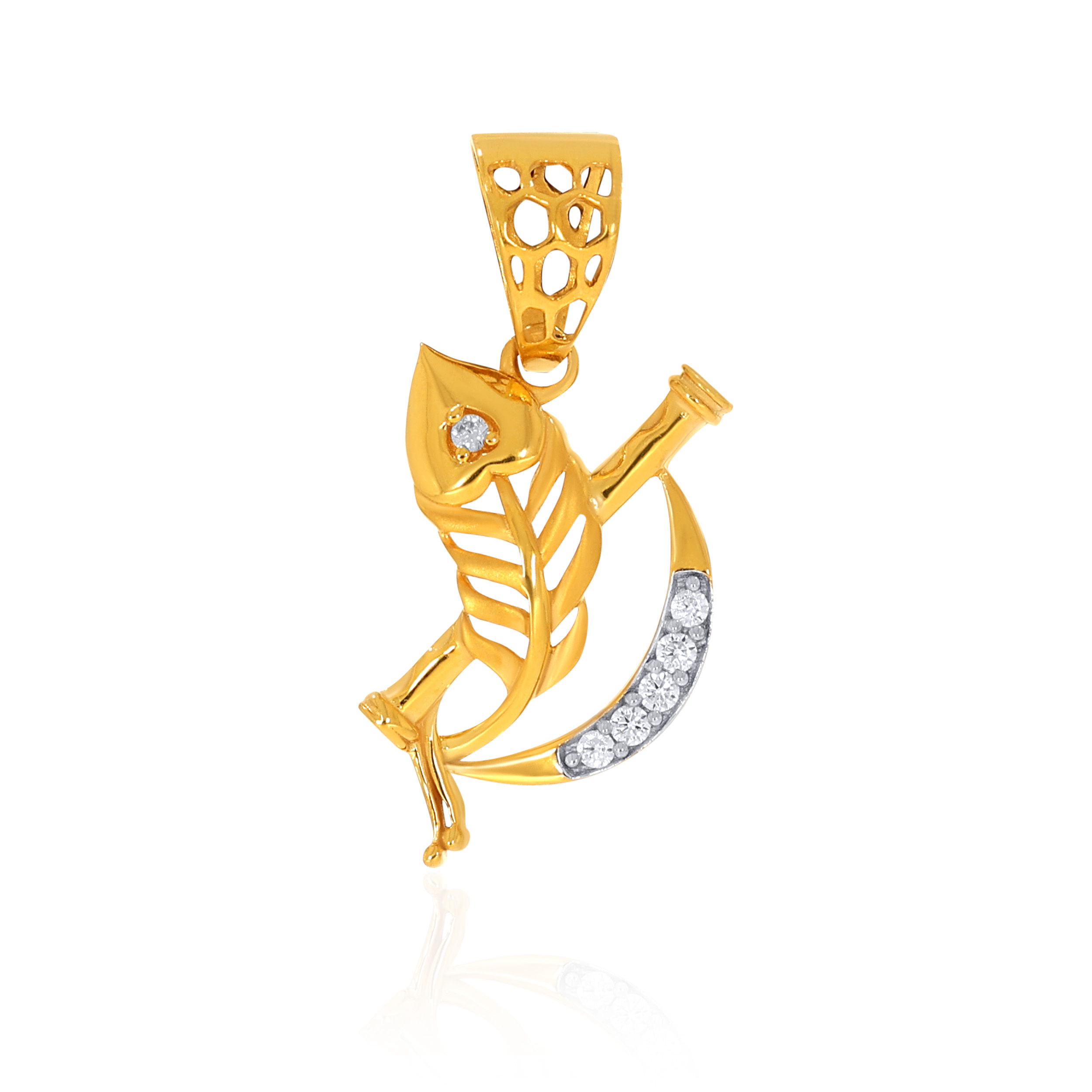 22K Yellow Gold Pendant-GPN-D000706343 - Senco Gold and Diamonds