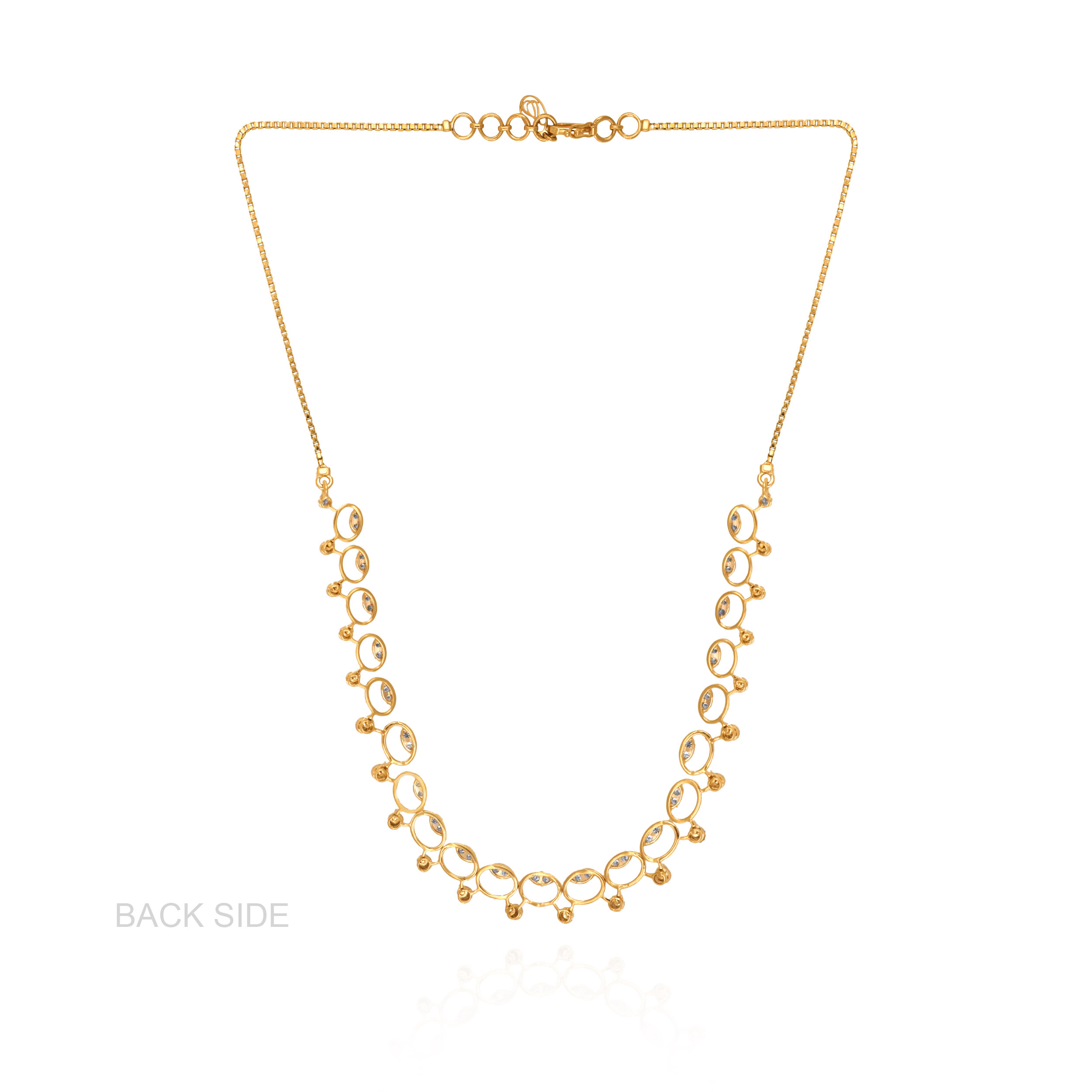 Opulent Oval Diamond Necklace - Senco Gold and Diamonds