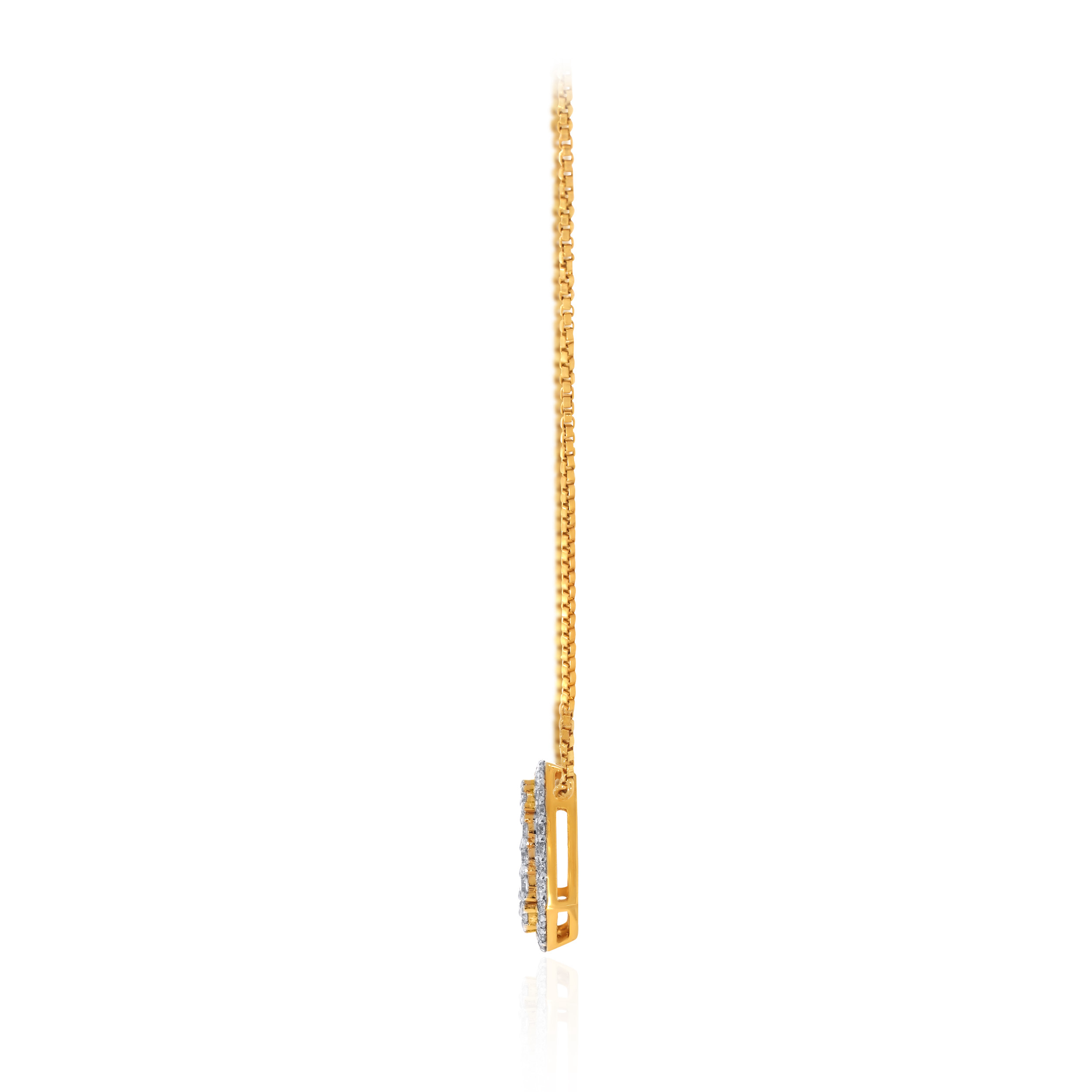 Luminous Gleam Diamond Chain Pendant - Senco Gold and Diamonds