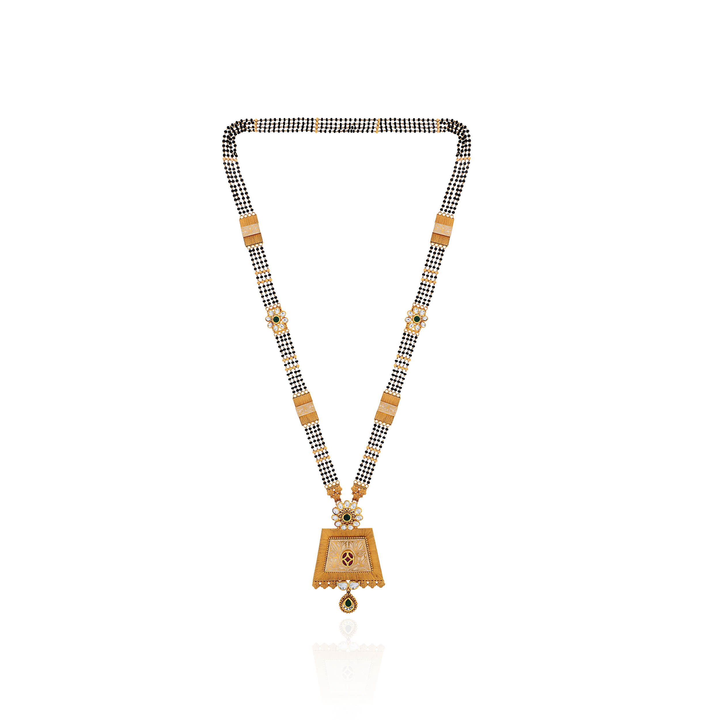 Royal Legacy Gold Kundan Mangalsutra - Senco Gold and Diamonds