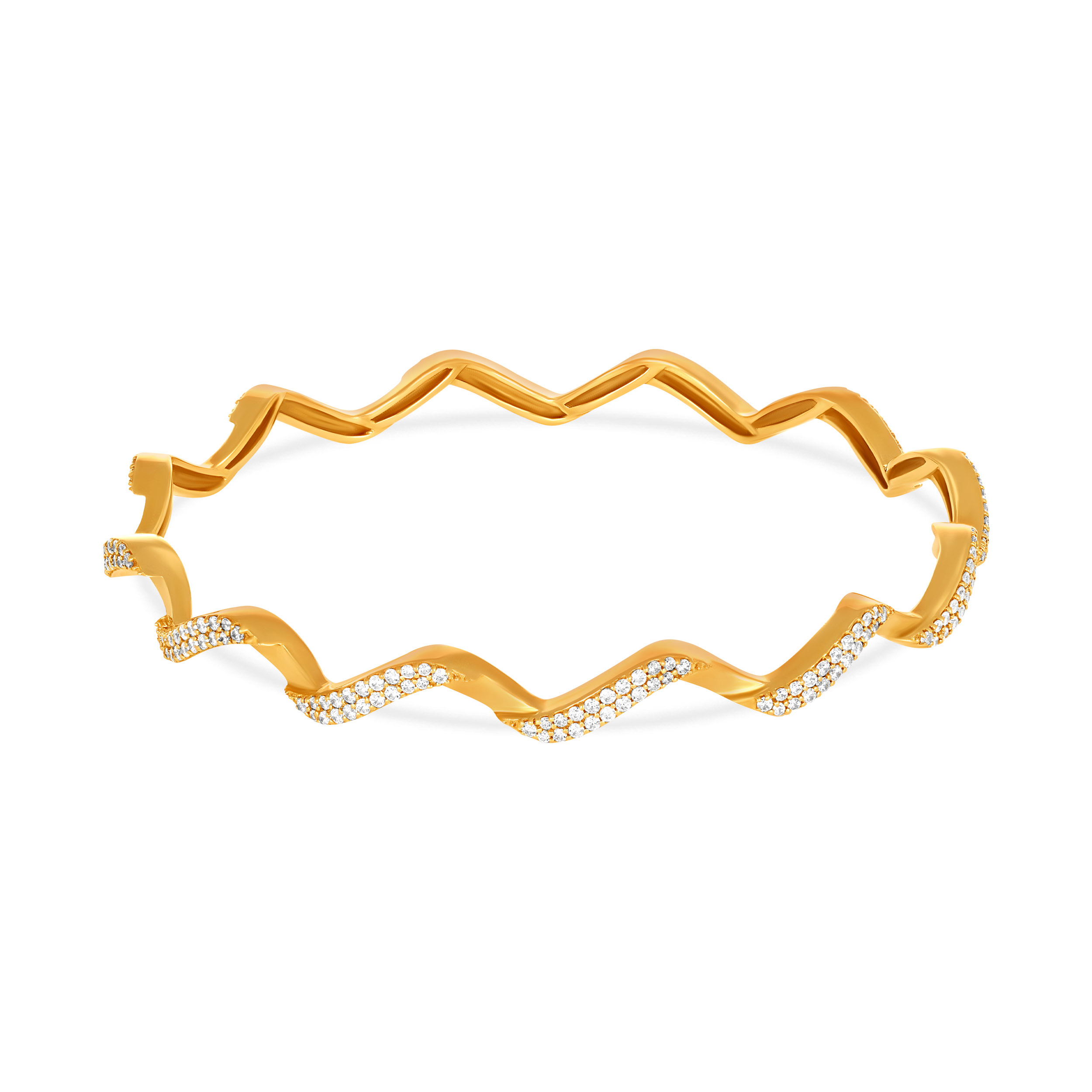Rhythmic Wave Diamond Churi - Senco Gold and Diamonds