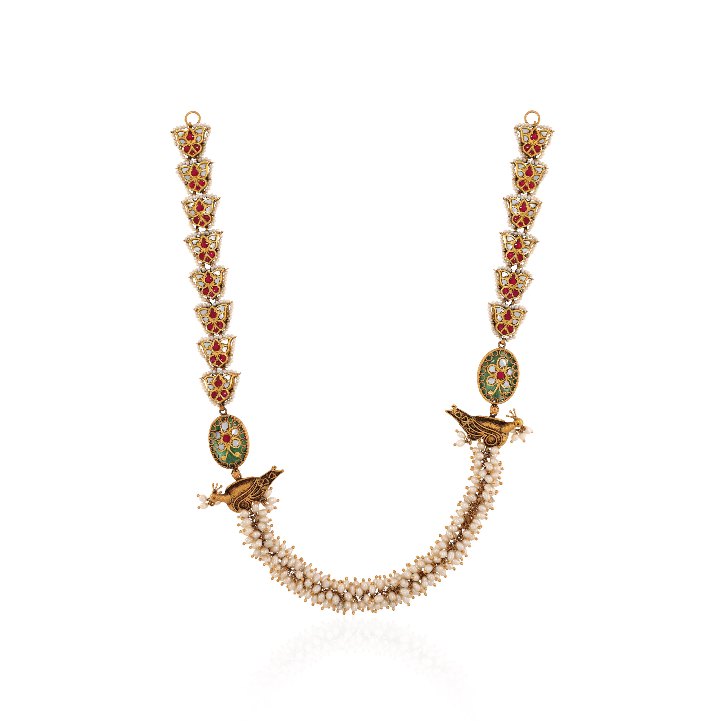 22K Yellow Gold Kundan Necklace-GN-D000788446 - Senco Gold and Diamonds