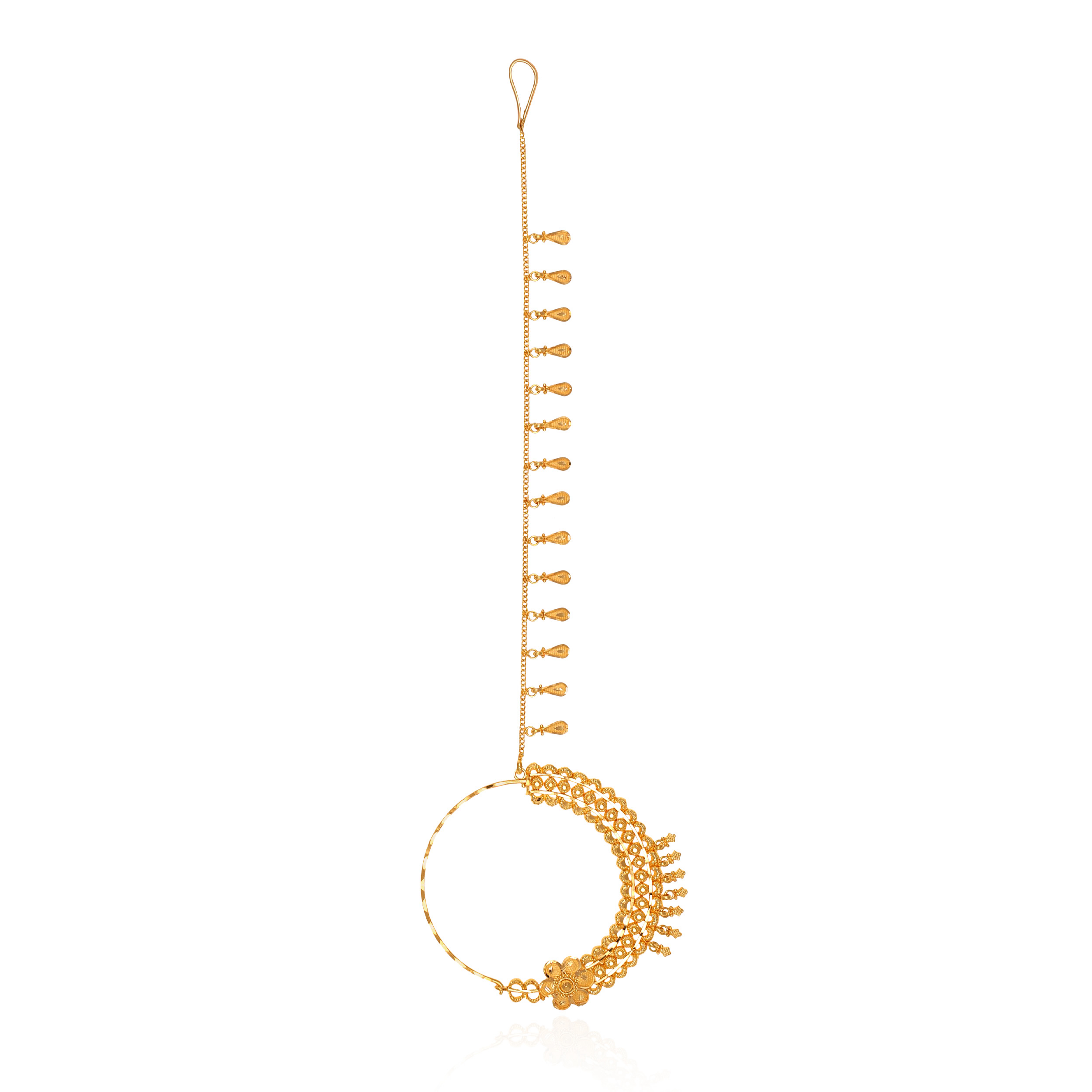 22K Yellow Gold Nath-GNT-D000734399 - Senco Gold and Diamonds