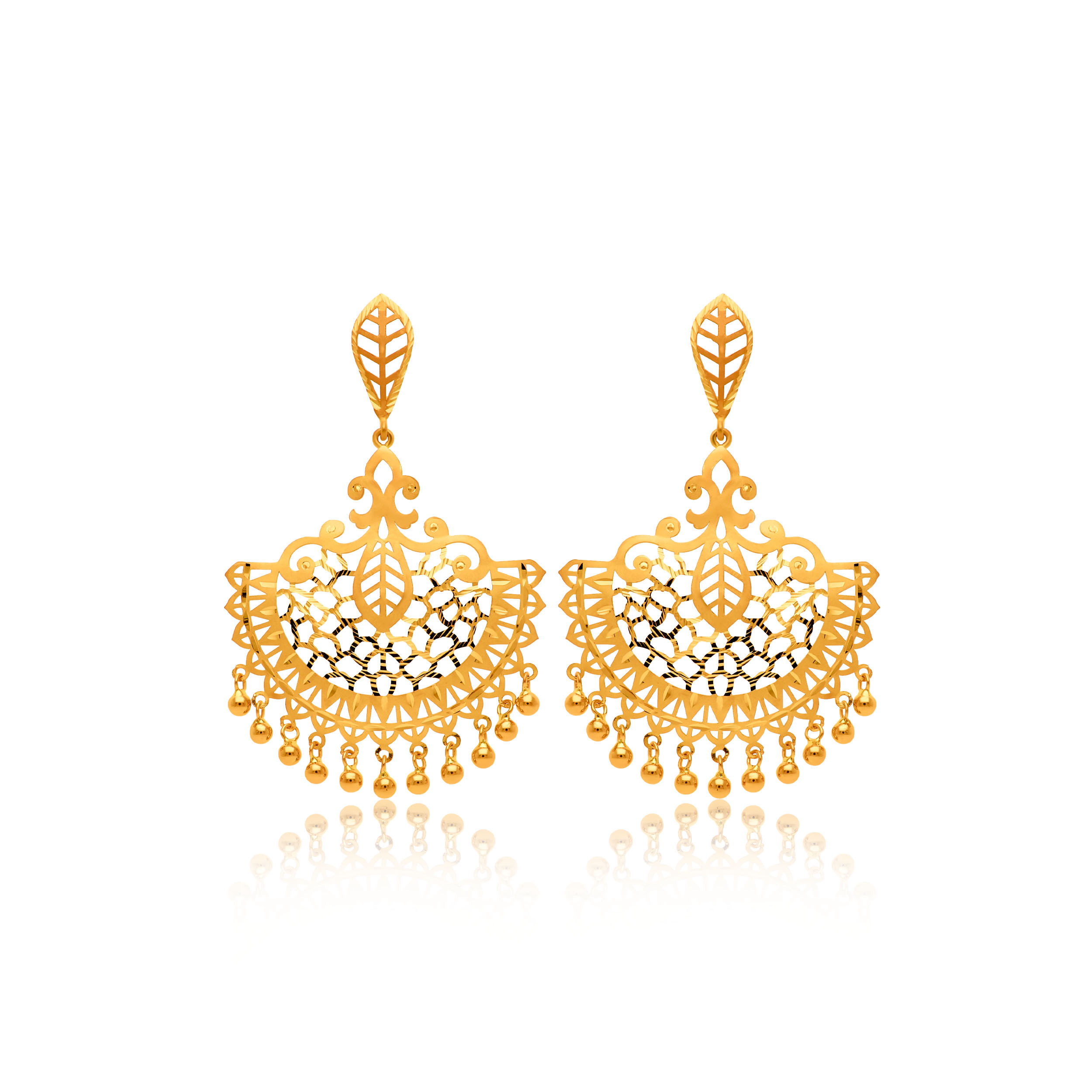 Imperial Allure Gold Earrings - Senco Gold and Diamonds