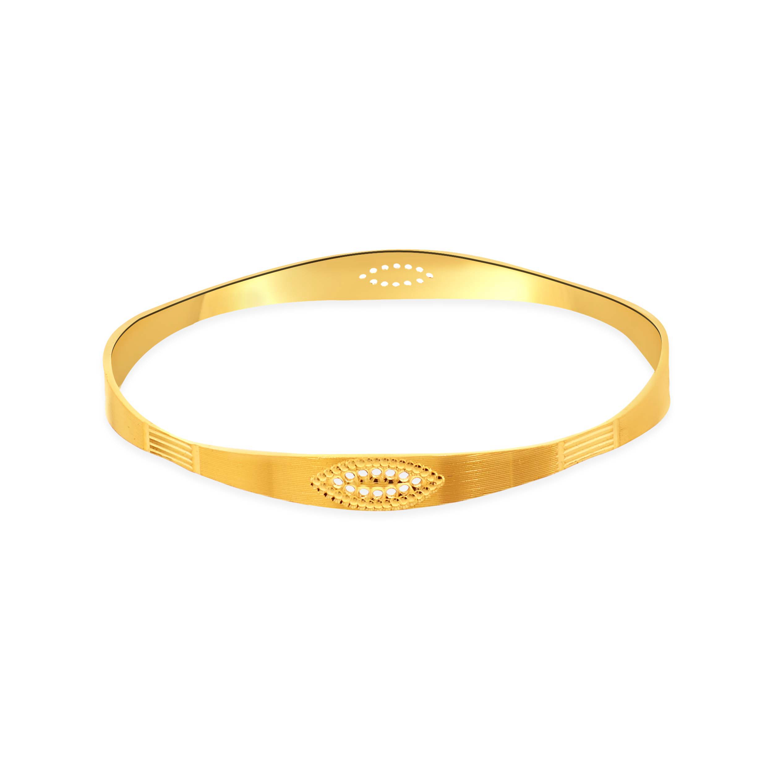 Enchanting Gaze Gold Bangle - Senco Gold and Diamonds