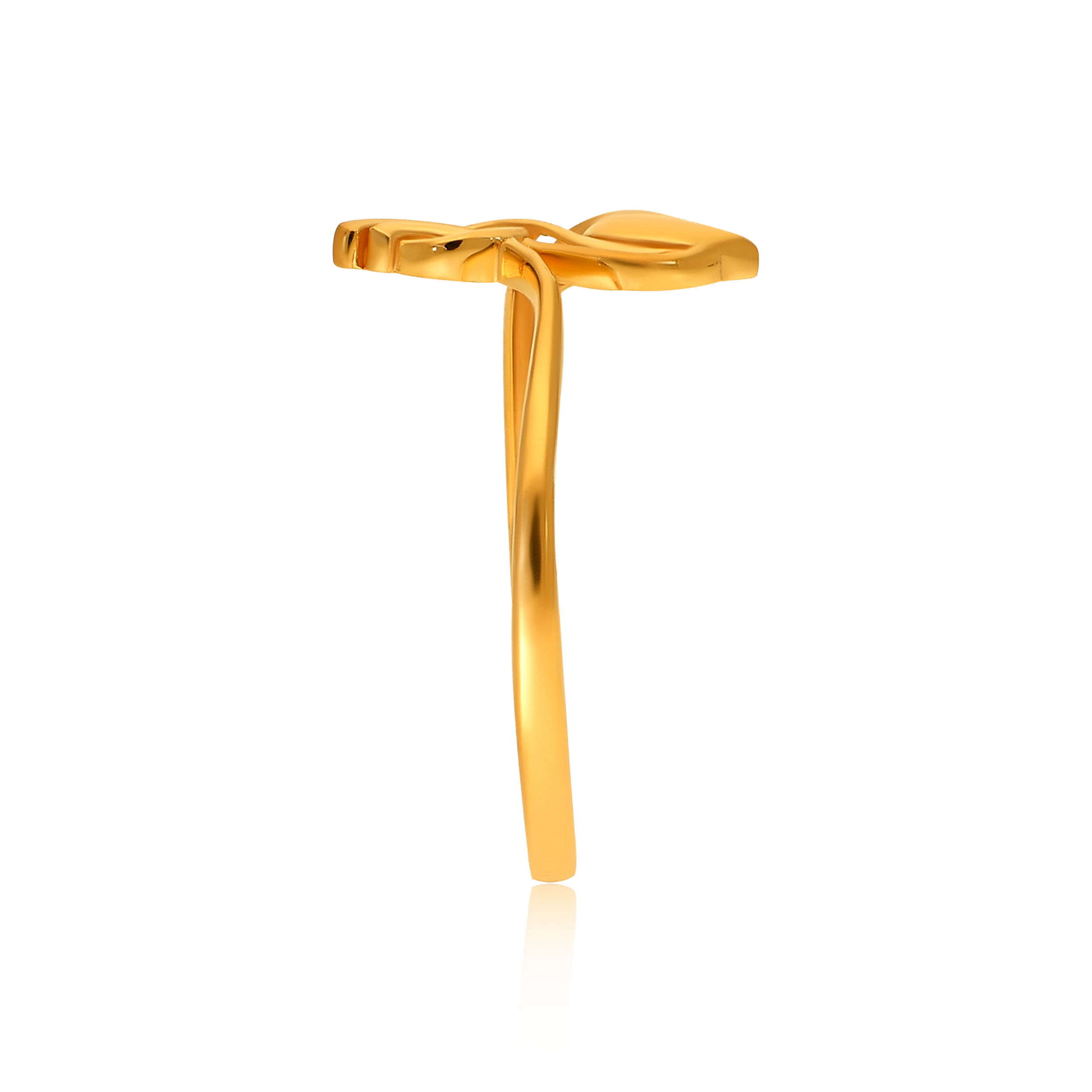Leafy Embrace Gold Ring - Senco Gold and Diamonds