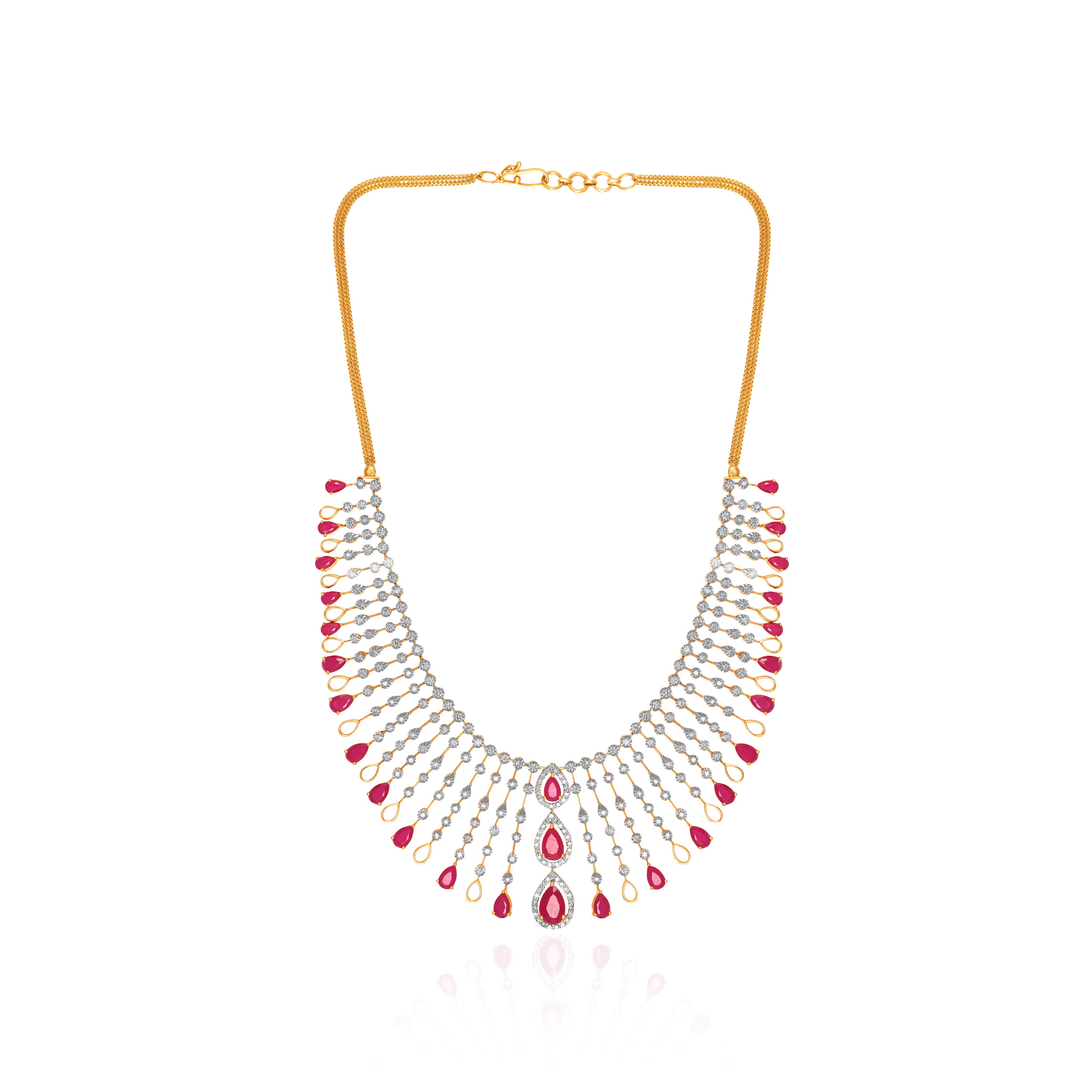 Lavish Brilliance Diamond Necklace - Senco Gold and Diamonds