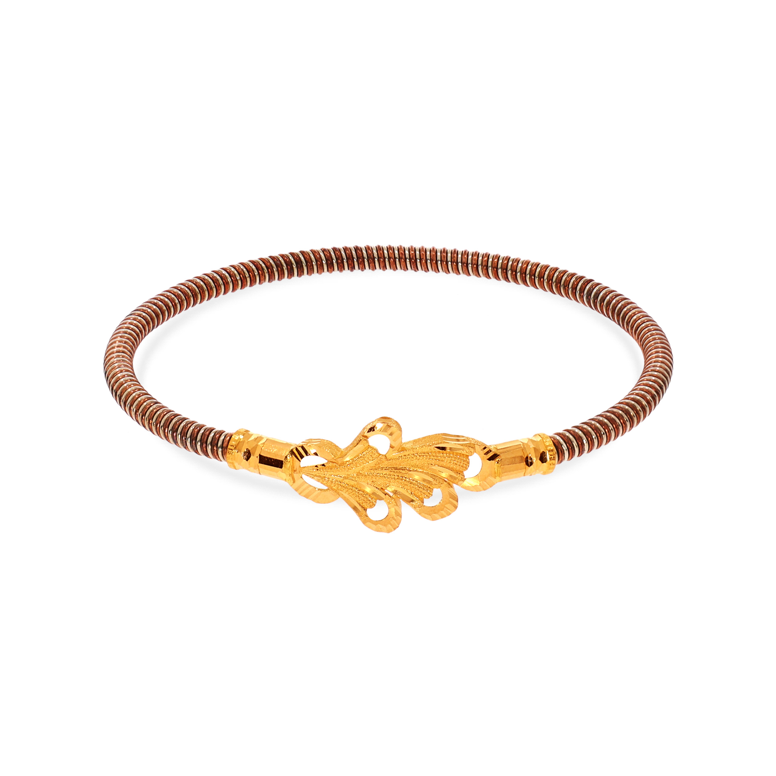 Refined Allure Gold Noa Mukh Bangle - Senco Gold and Diamonds
