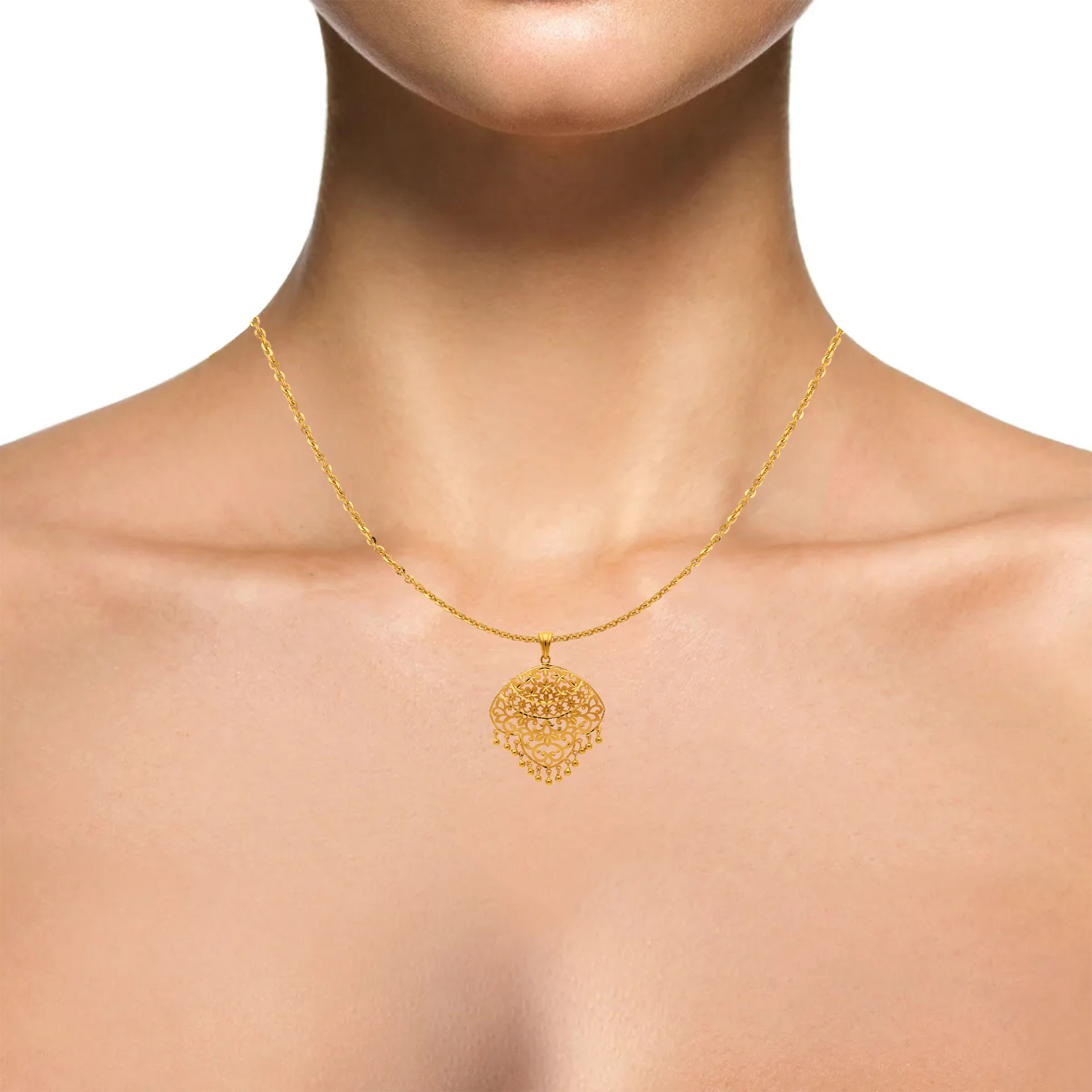 22K Yellow Gold Pendant-GPN-SAD0005656 - Senco Gold and Diamonds