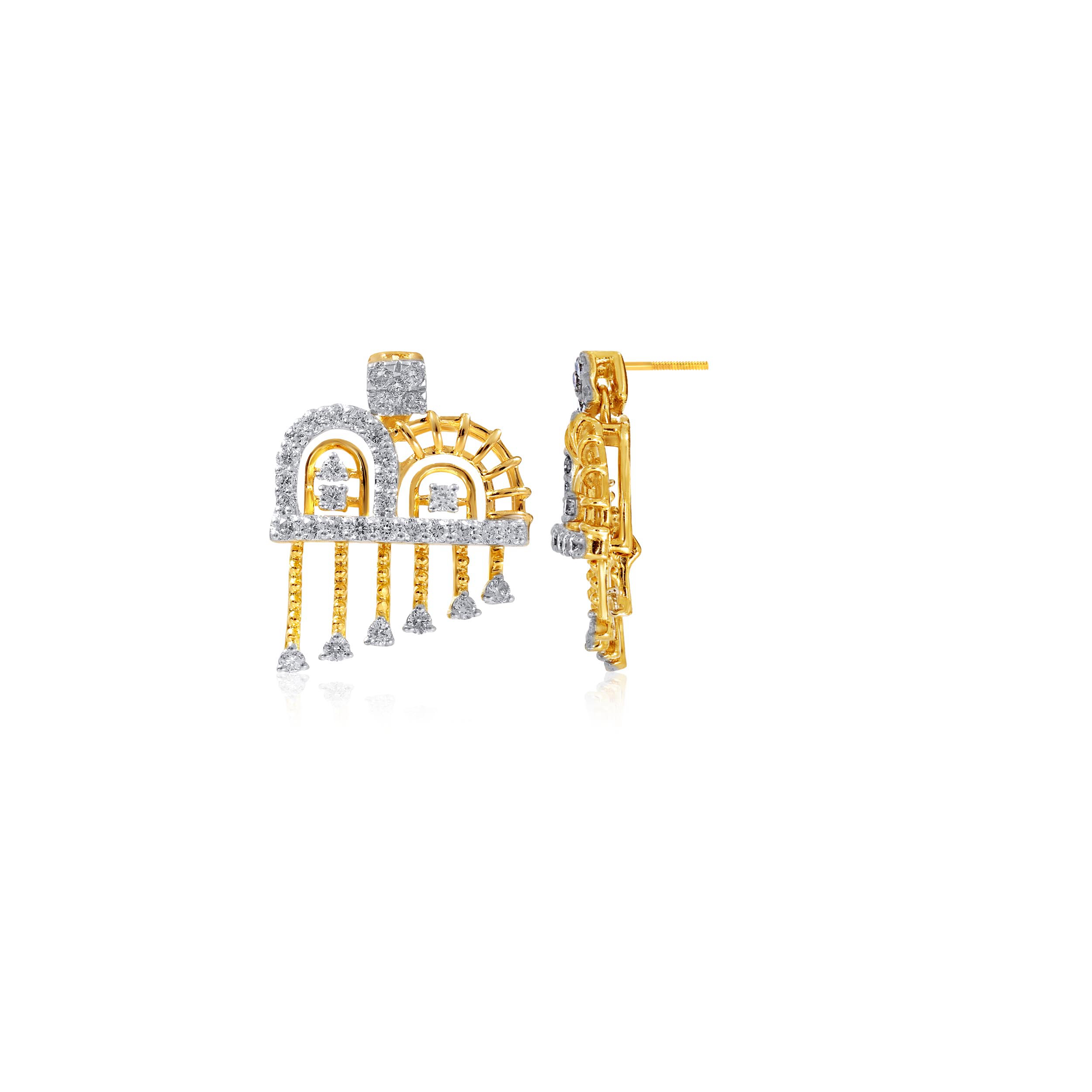 Majestic Gleam Diamond Studs - Senco Gold and Diamonds