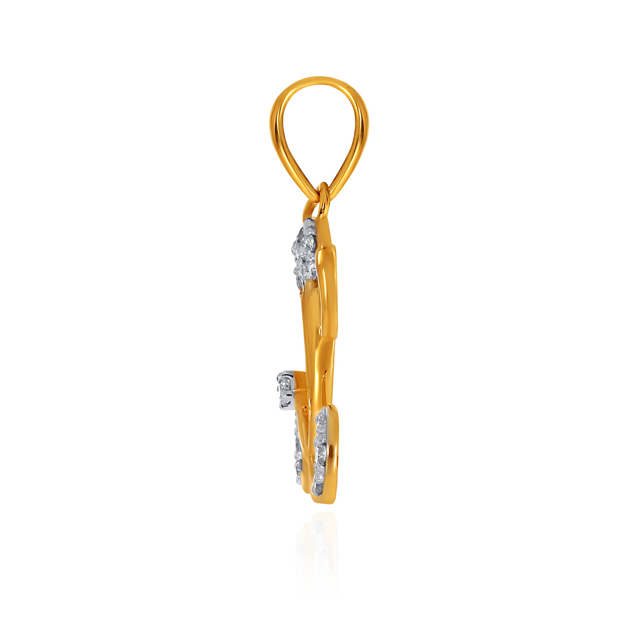 Blessed Glow Ganpati Diamond Pendant - Senco Gold and Diamonds