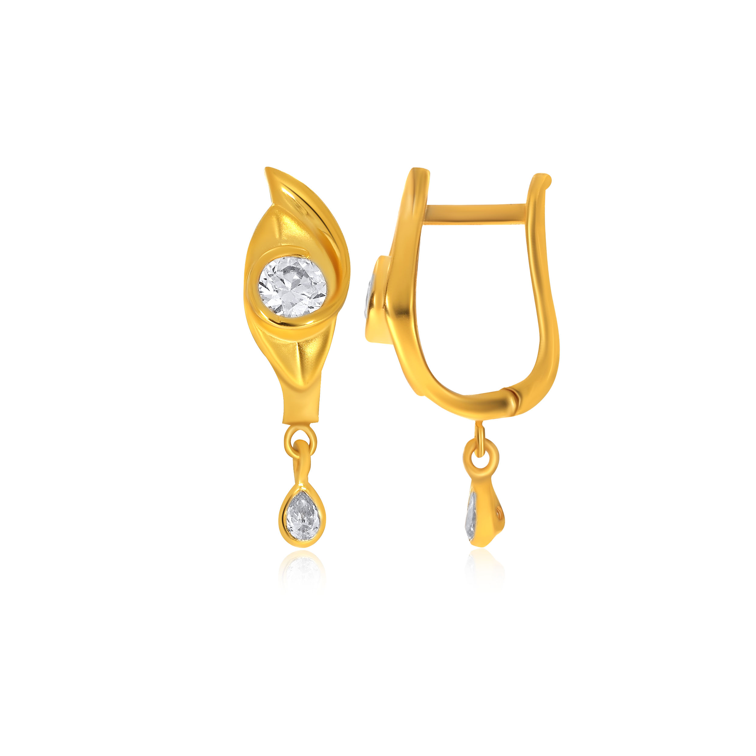 Dazzling Iris Gold Hoop Earrings - Senco Gold and Diamonds