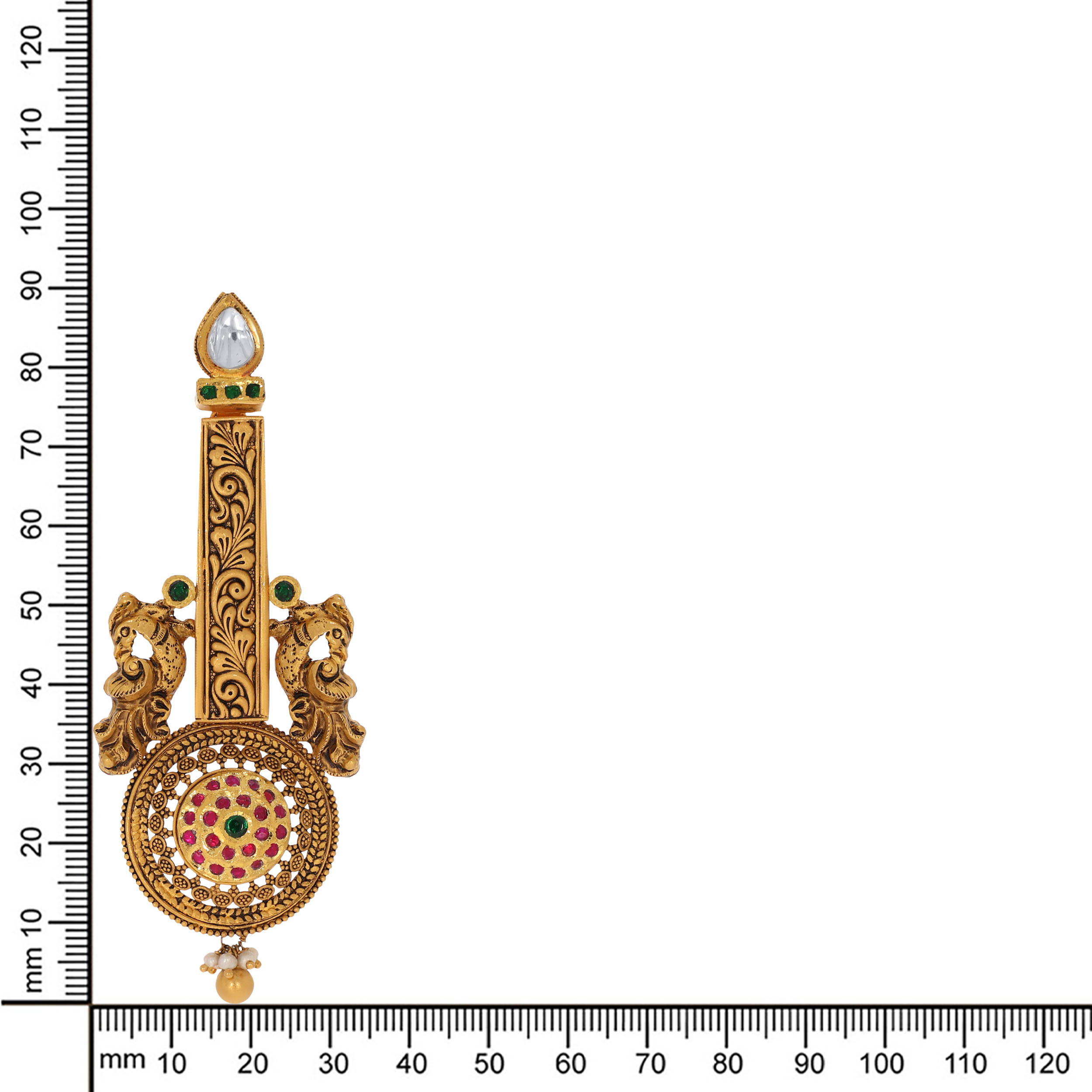 22K Yellow Gold Drop Earrings-GPGN-D000737563 - Senco Gold and Diamonds