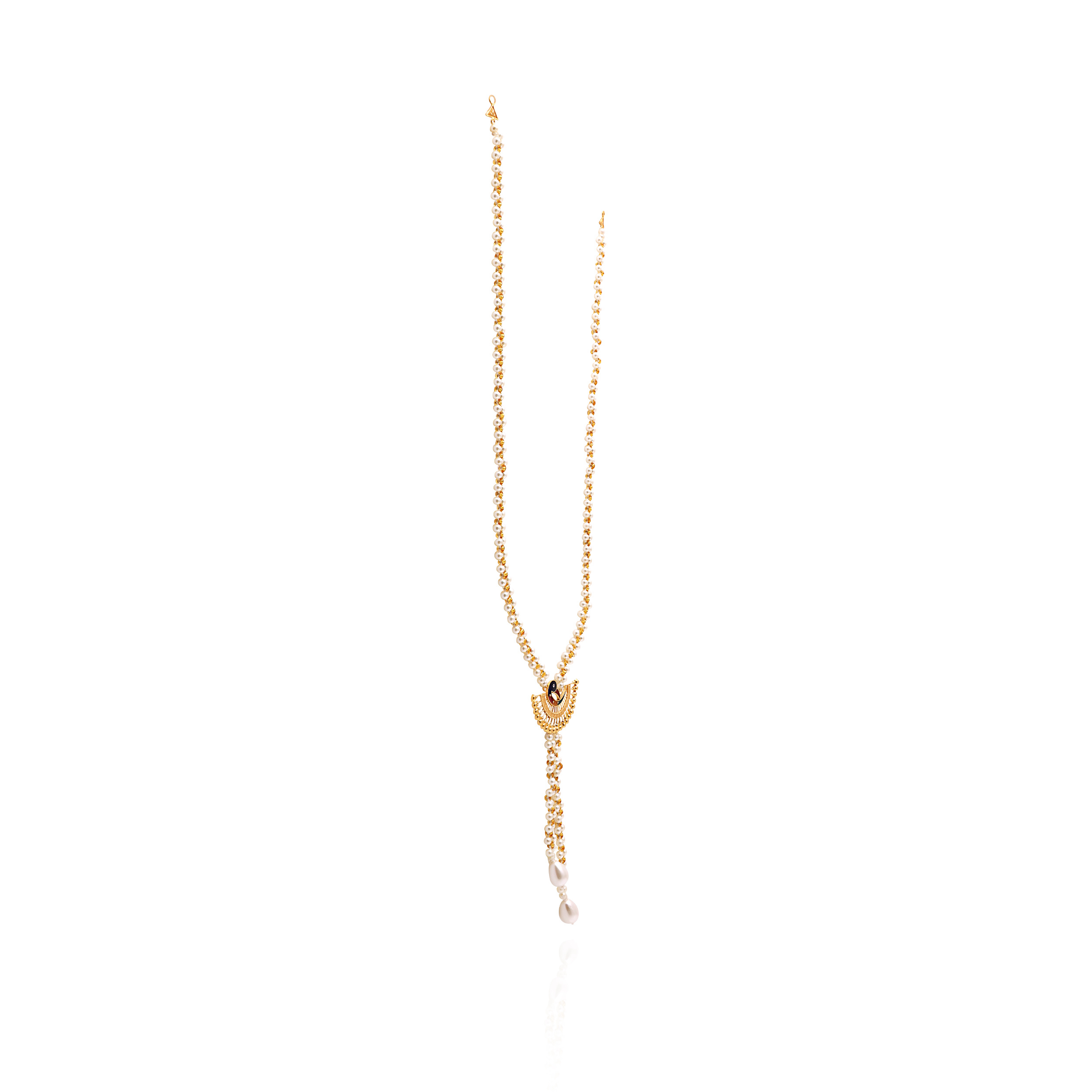 Peacock Pearl Gold Necklace - Senco Gold and Diamonds