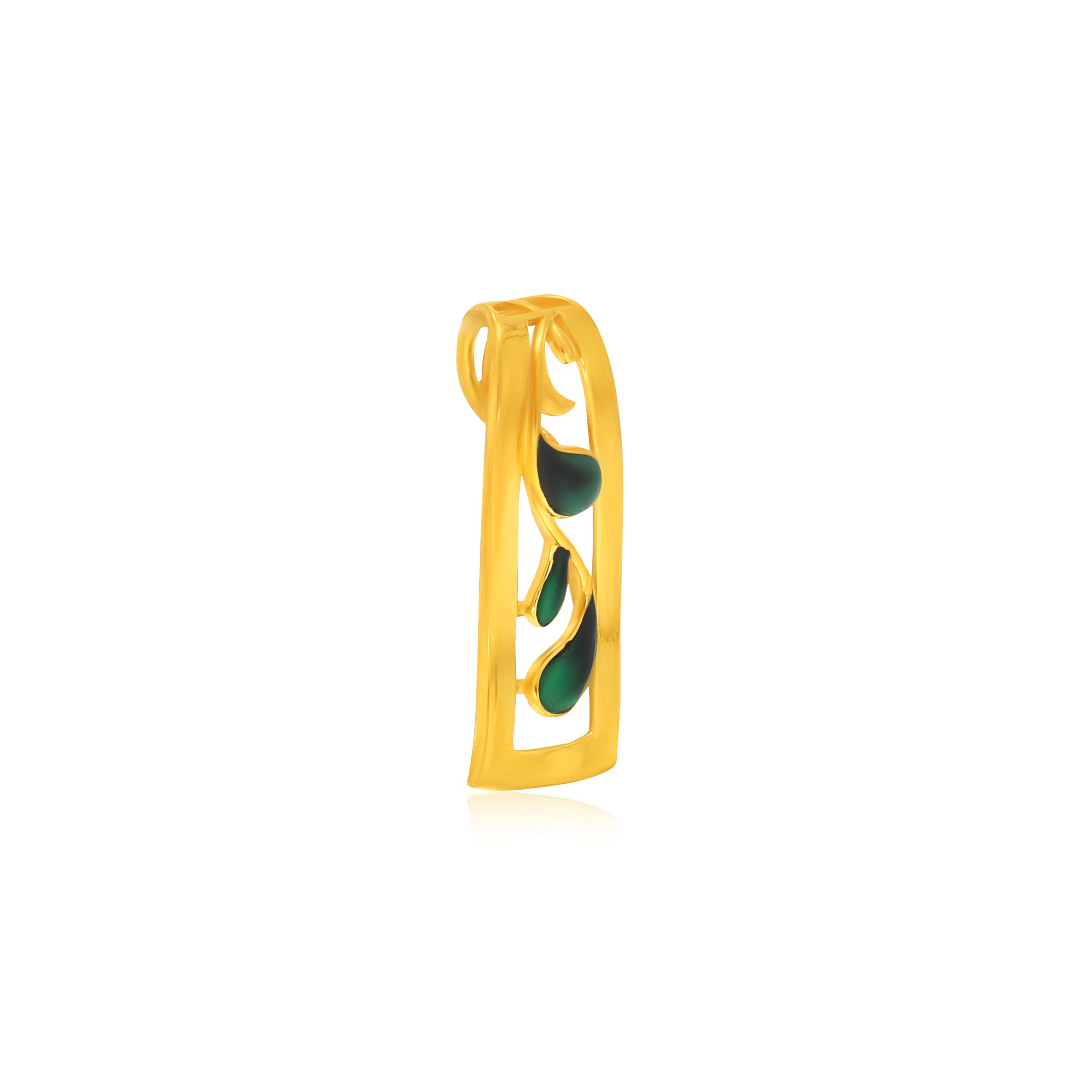 Greeny Drips Gold Pendant - Senco Gold and Diamonds