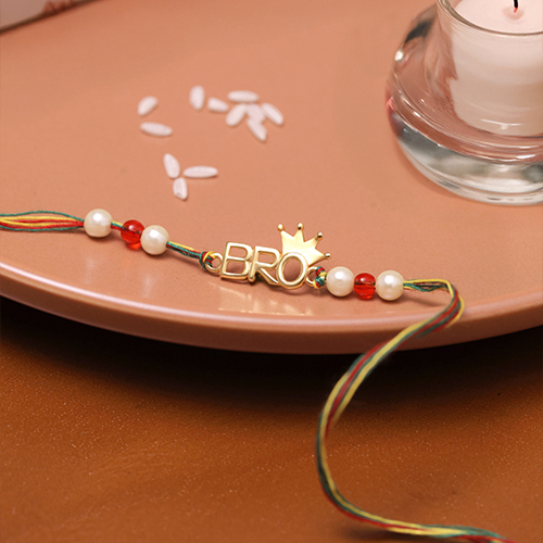 Regal Cool Gold Rakhi - Senco Gold and Diamonds