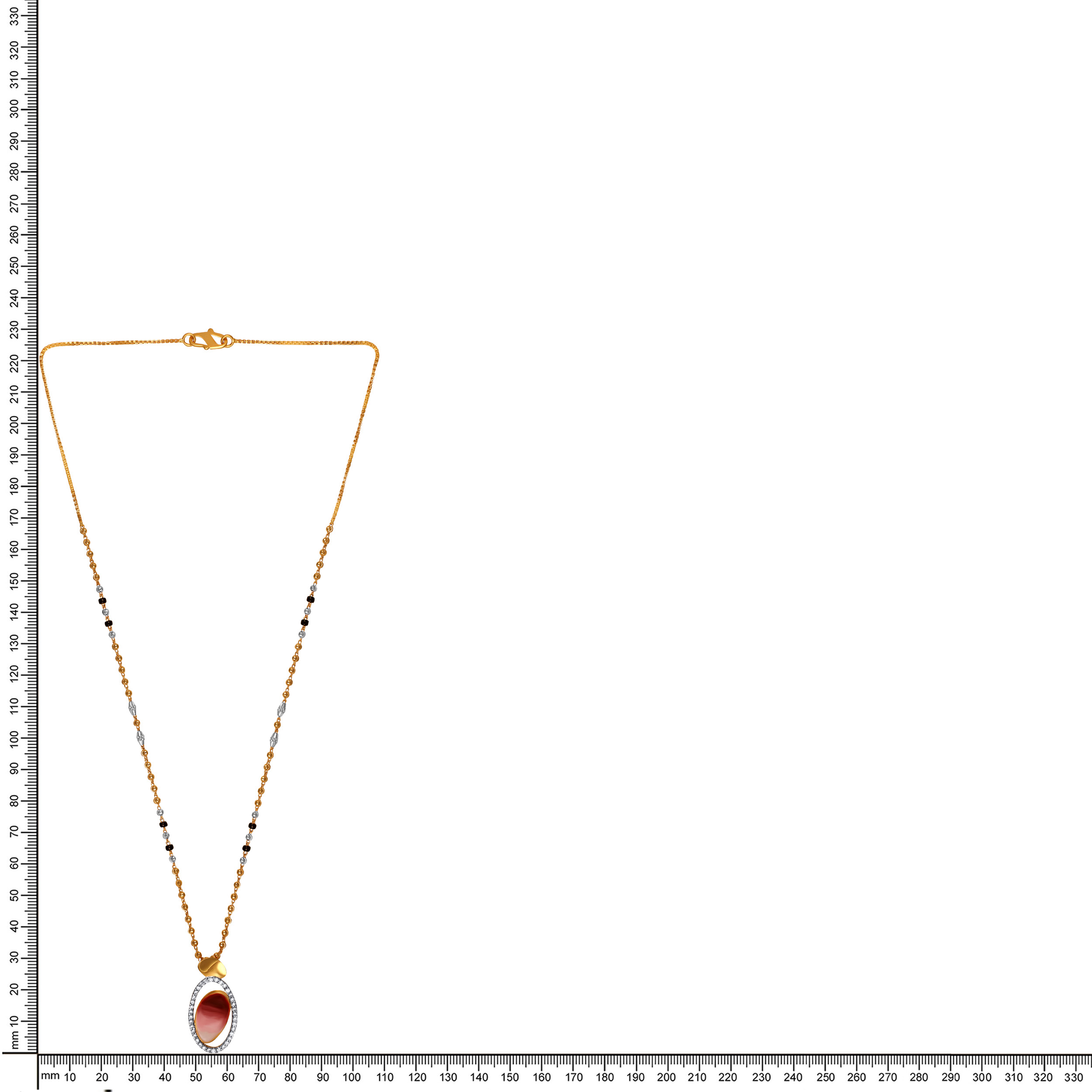 Modern Aesthetic Gold Mangalsutra - Senco Gold and Diamonds