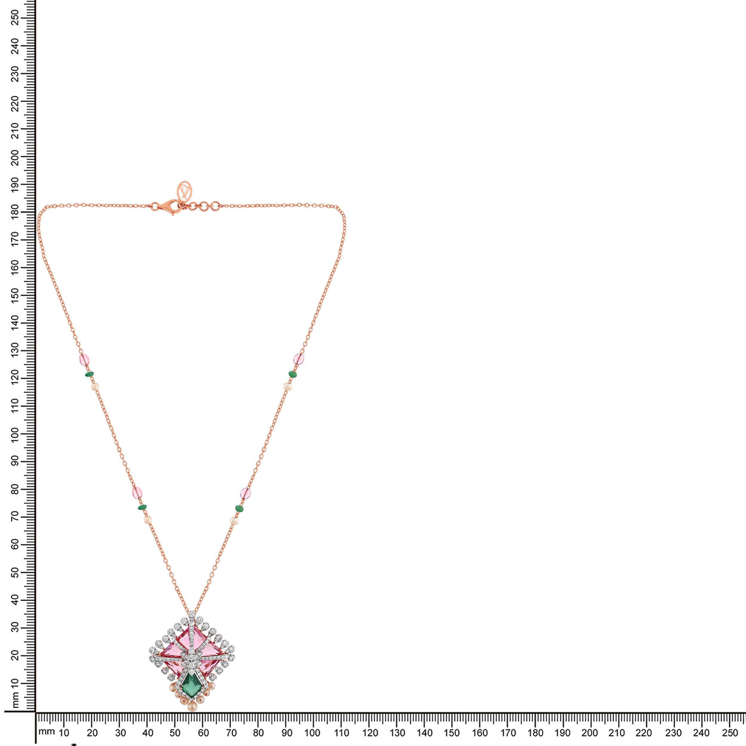 Radiant Artistry Diamond Chain Pendant - Senco Gold and Diamonds