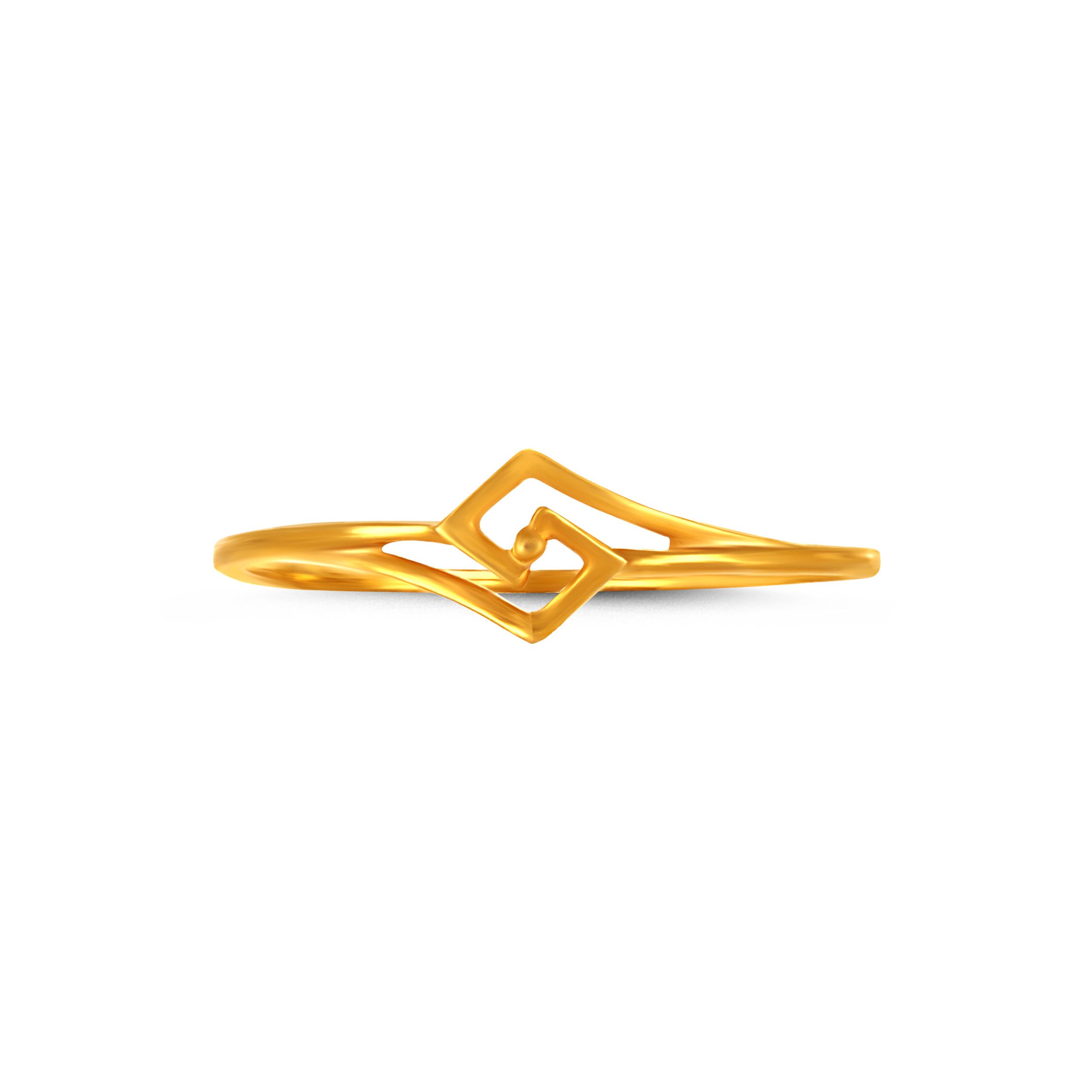 Prism Curve Gold Ring alternate view 1