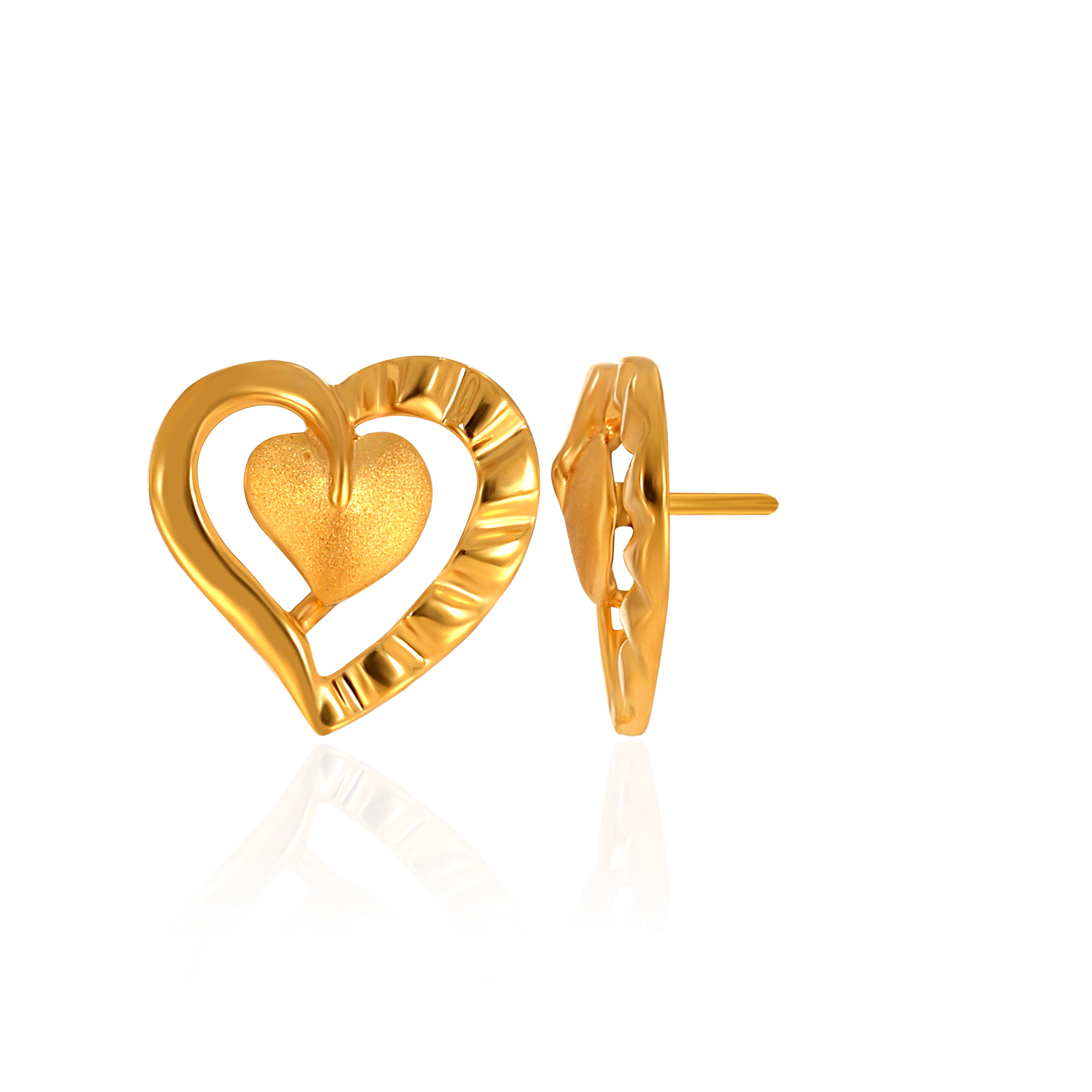 22K Yellow Gold Gold Studs Earrings-GP-D000696268 - Senco Gold and Diamonds