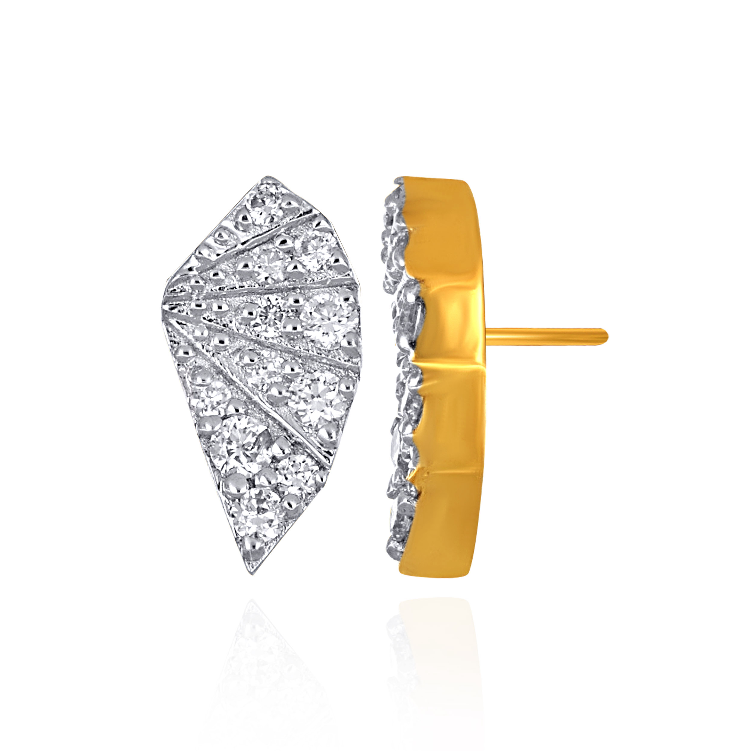 Abstract Prism Diamond Studs - Senco Gold and Diamonds