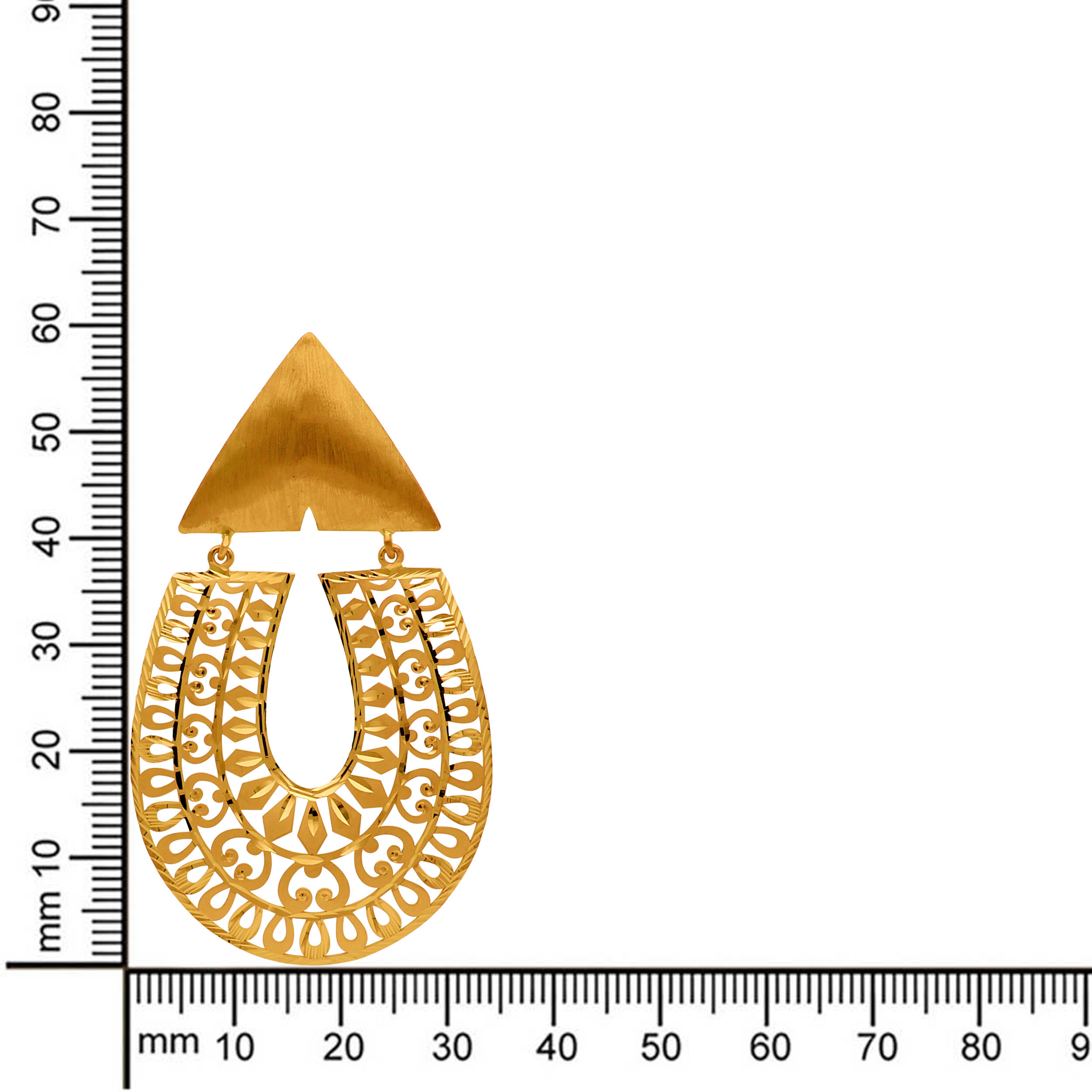 Tribal Glam Gold Earrings - Senco Gold and Diamonds