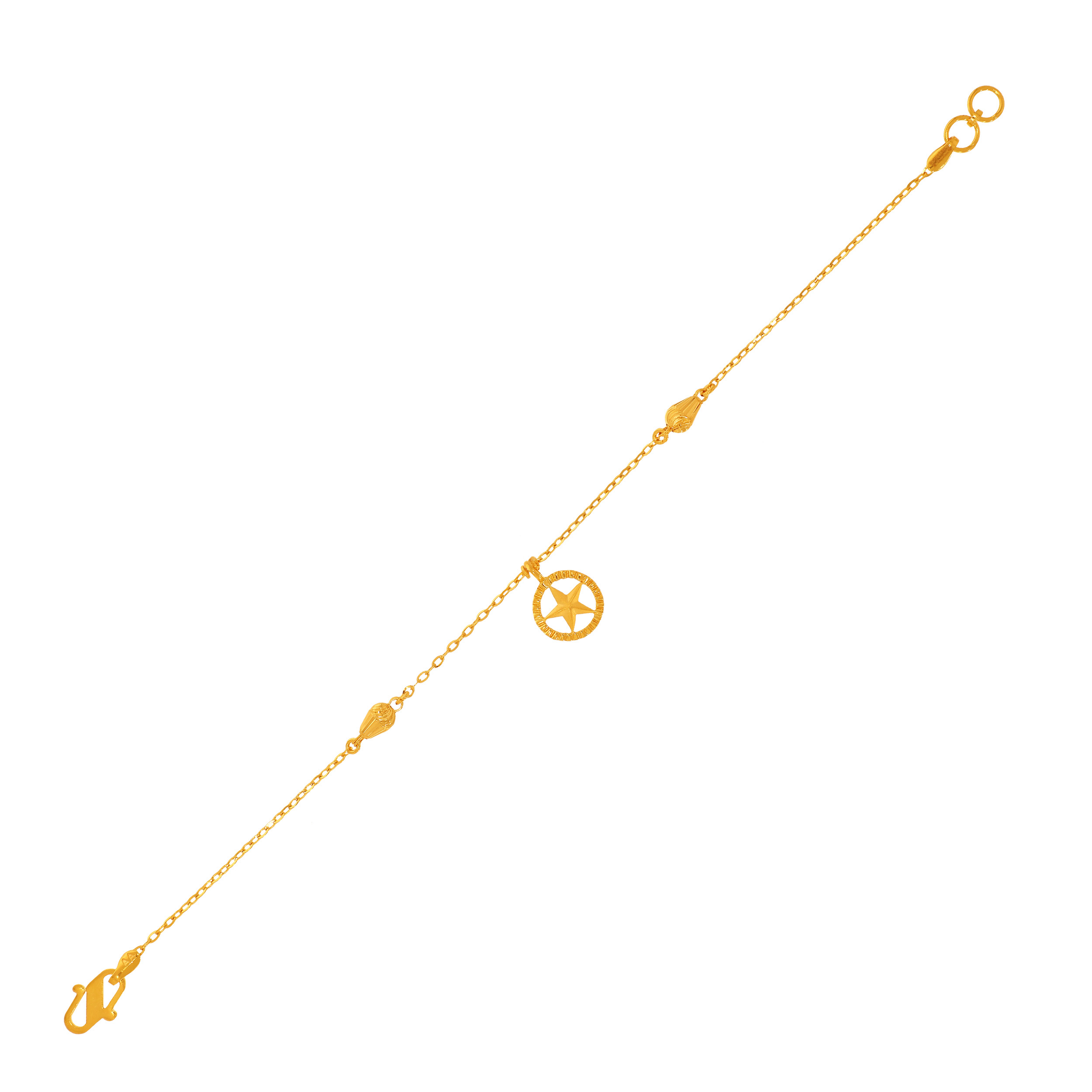 Delicate Motifs Gold Wristlet - Senco Gold and Diamonds