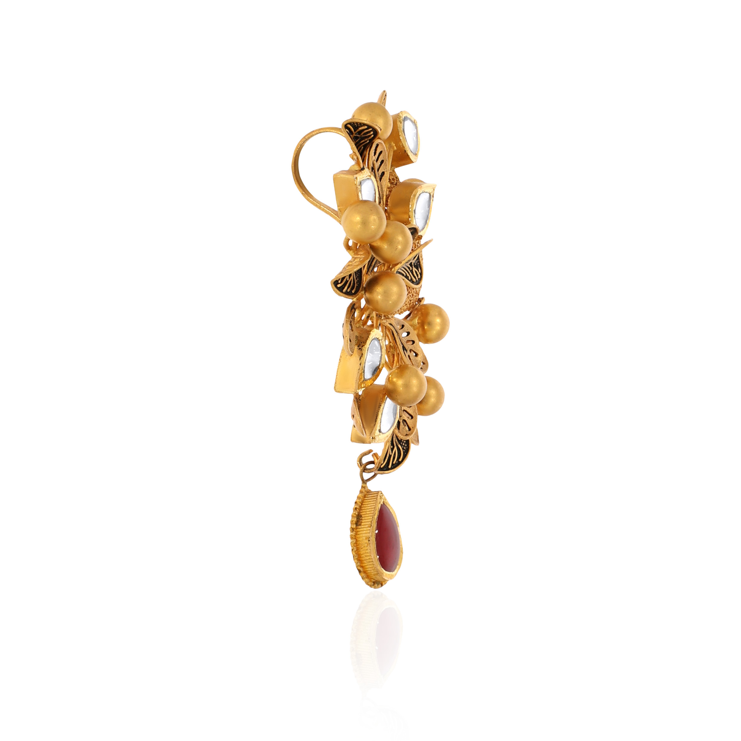 22K Yellow Gold Kundan Pendant-GPN-D000670255 - Senco Gold and Diamonds