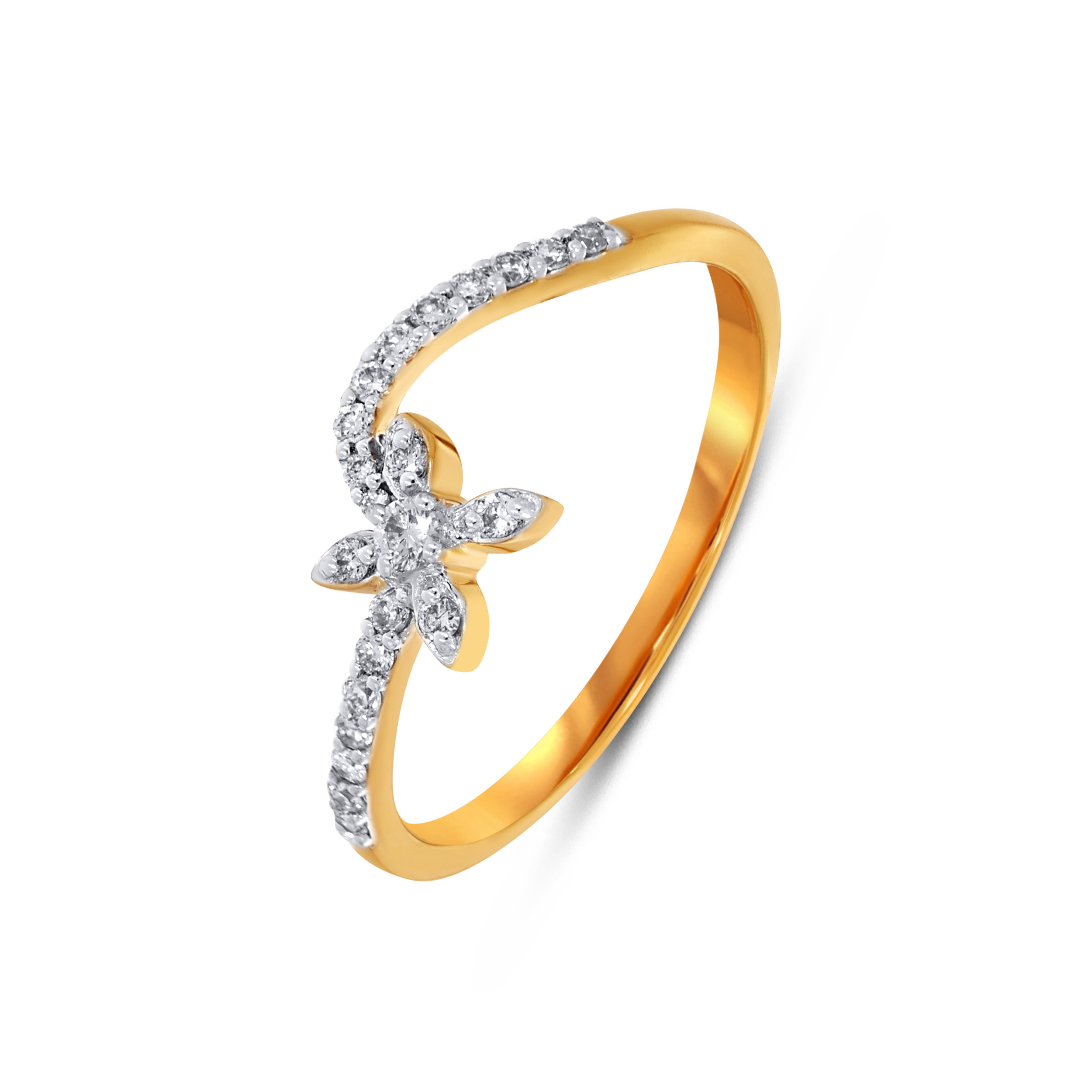Petal Whisper Diamond Ring - Senco Gold and Diamonds
