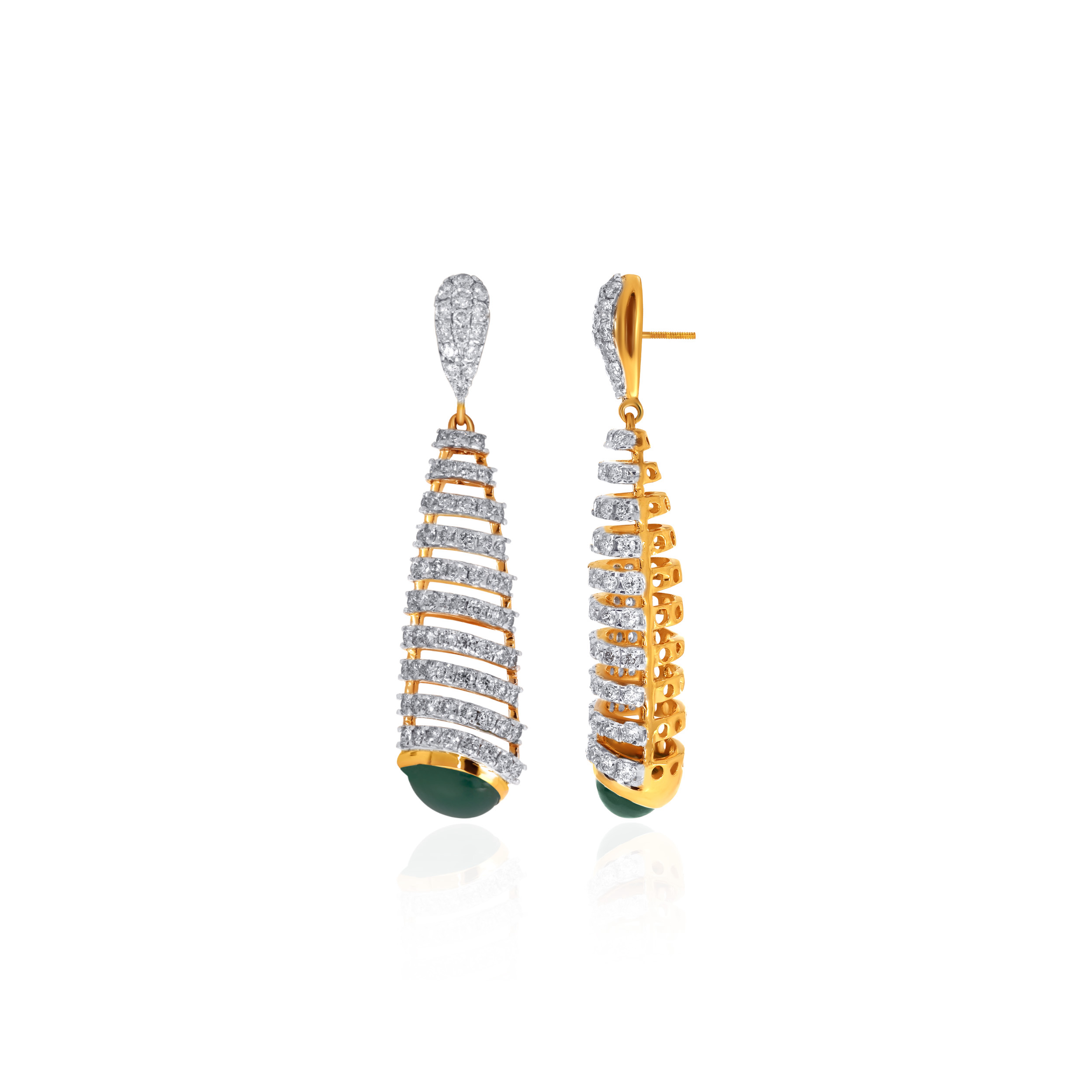 Graceful Diva Diamond Earrings - Senco Gold and Diamonds