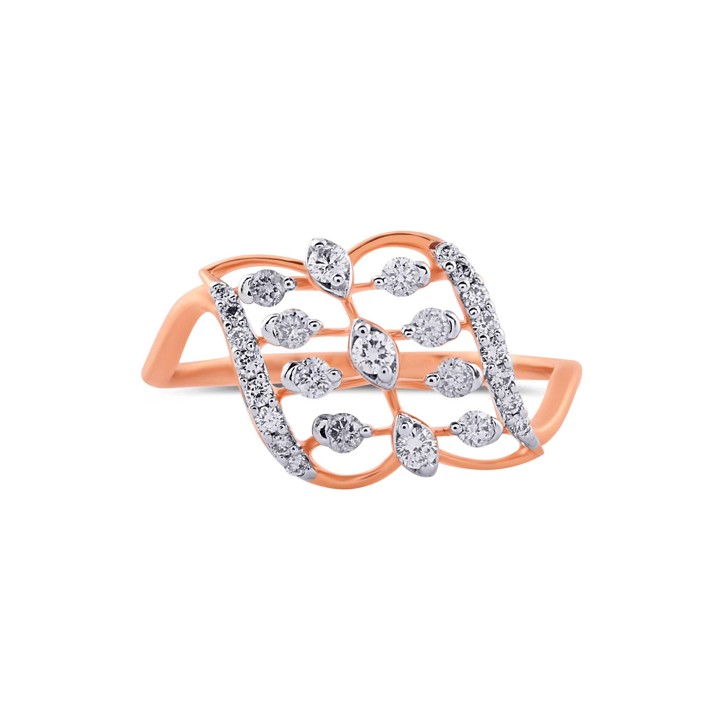 Ethereal Leaf Diamond Ring - Senco Gold and Diamonds