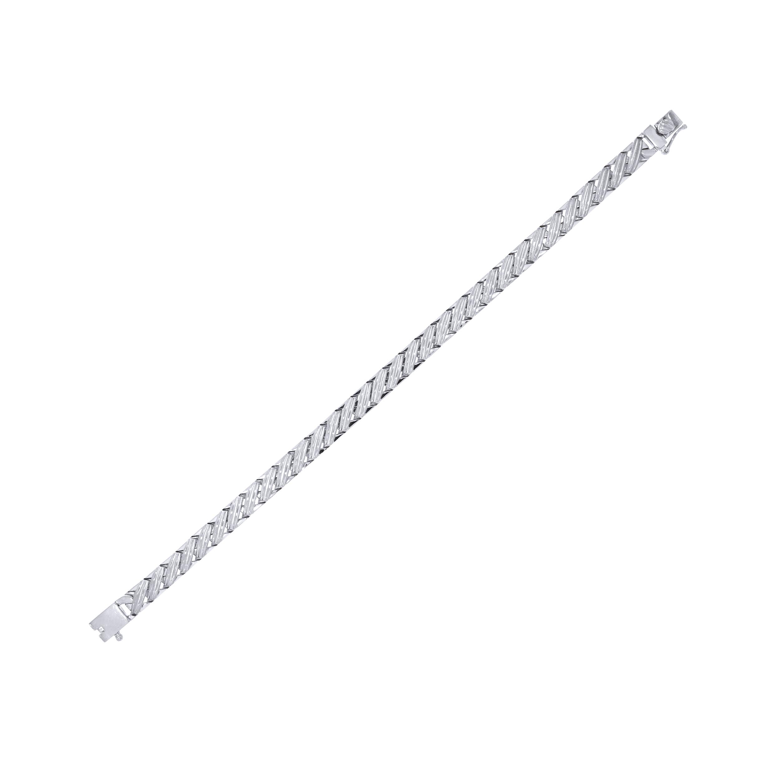 Inclined Array Men Platinum Wristlet - Senco Gold and Diamonds