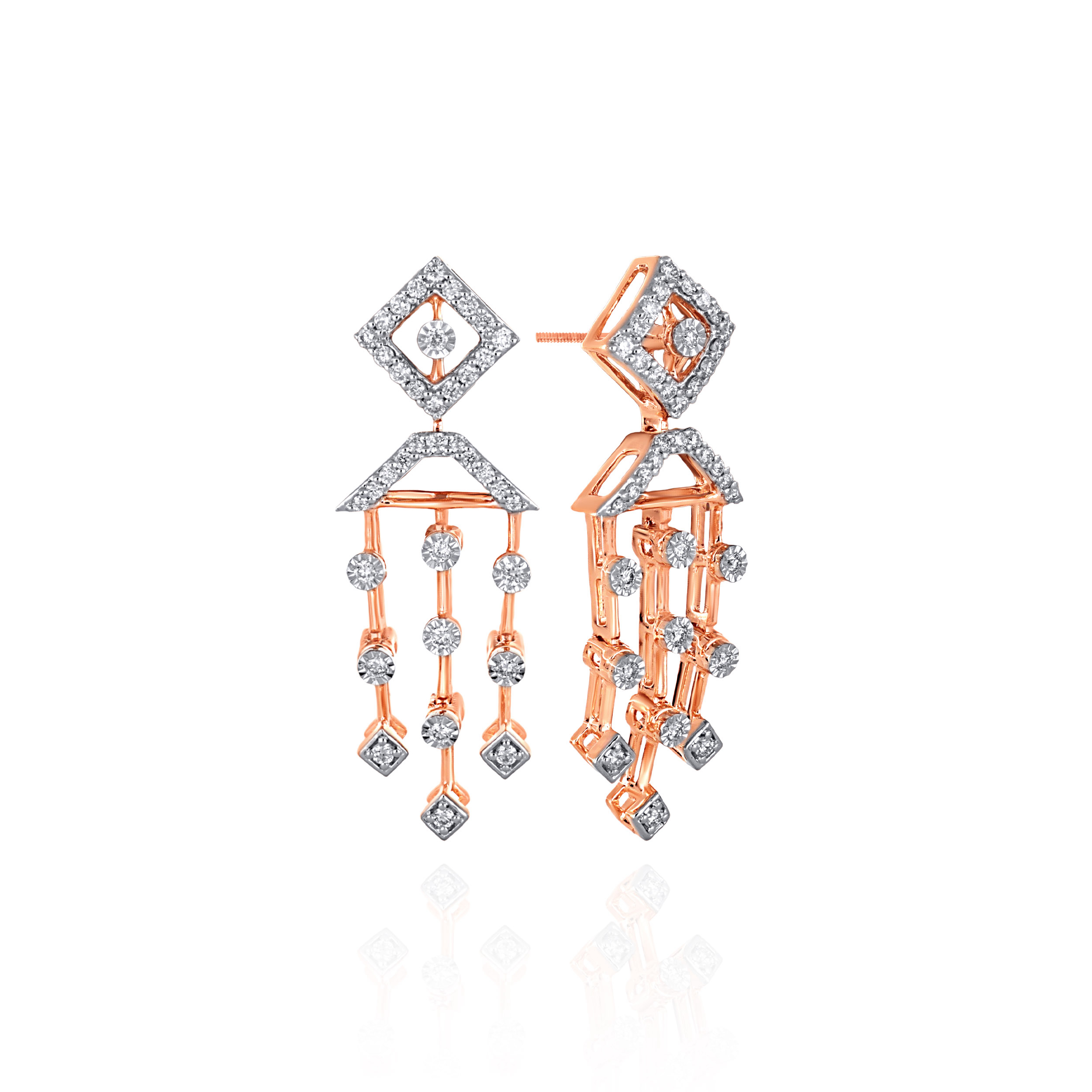 Radiant Rhapsody Diamond Earrings - Senco Gold and Diamonds