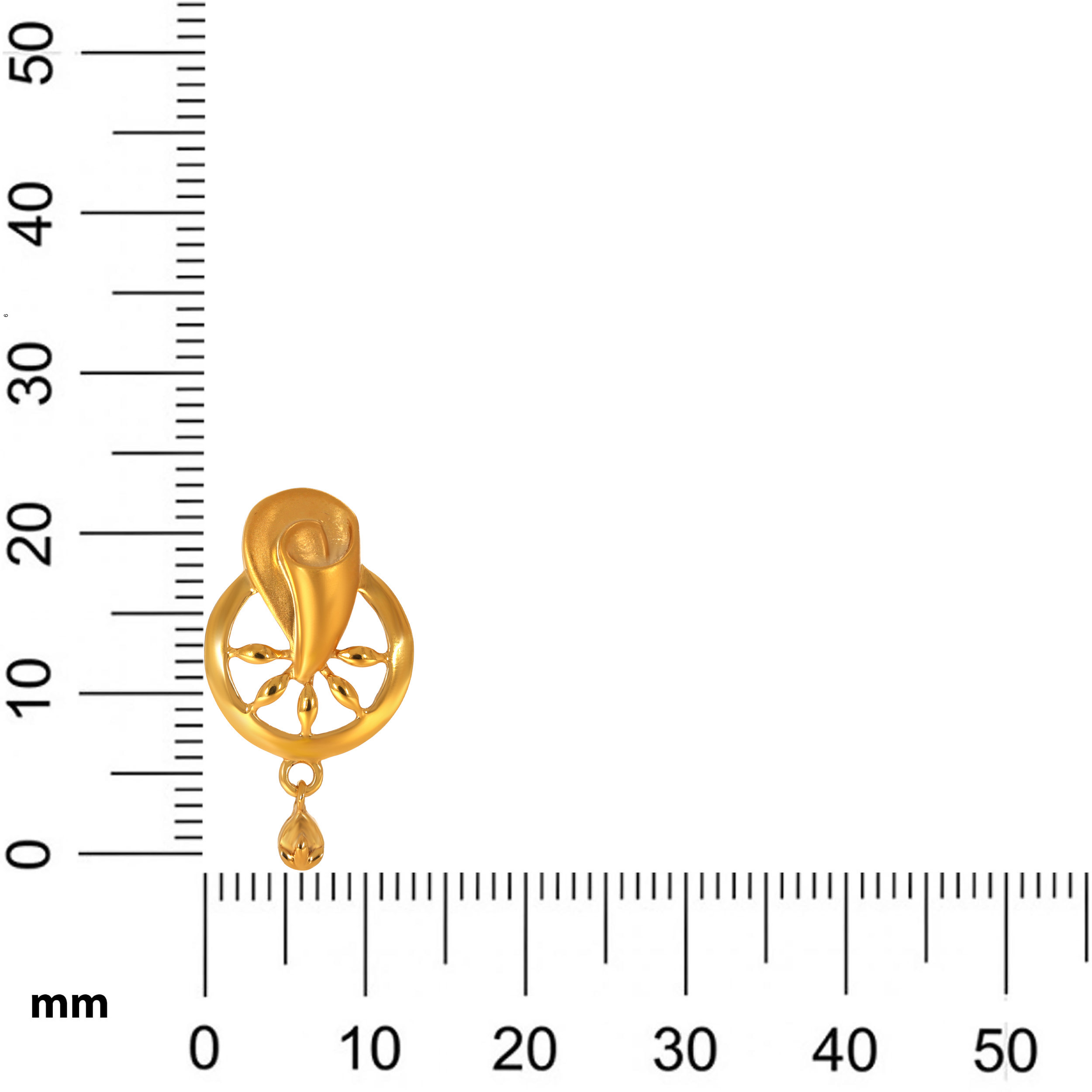 Abstract Aura Gold Drop Earrings - Senco Gold and Diamonds