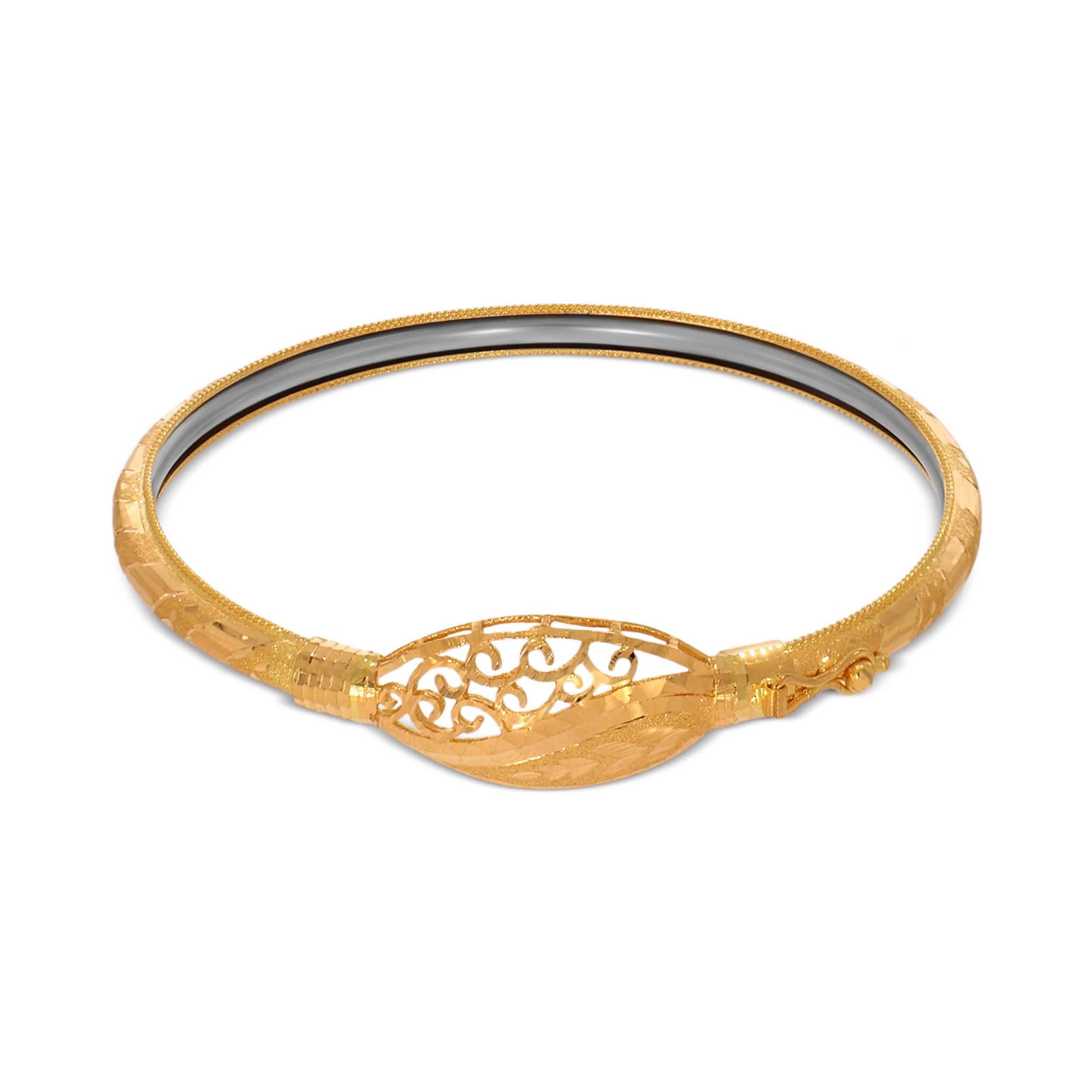 Ornate Gold Noa Bangle - Senco Gold and Diamonds