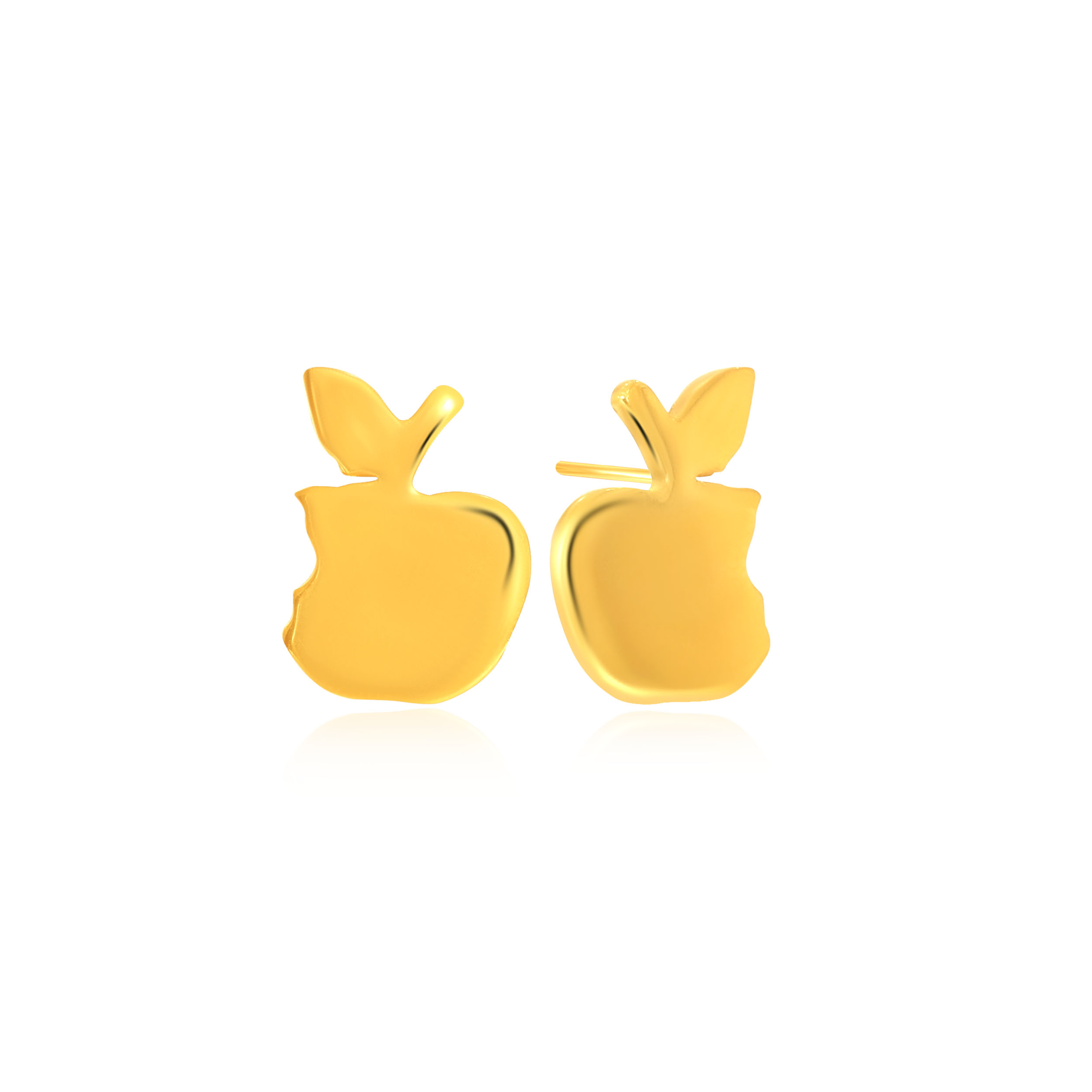 Applelicious Wonder Kids Gold Studs - Senco Gold and Diamonds