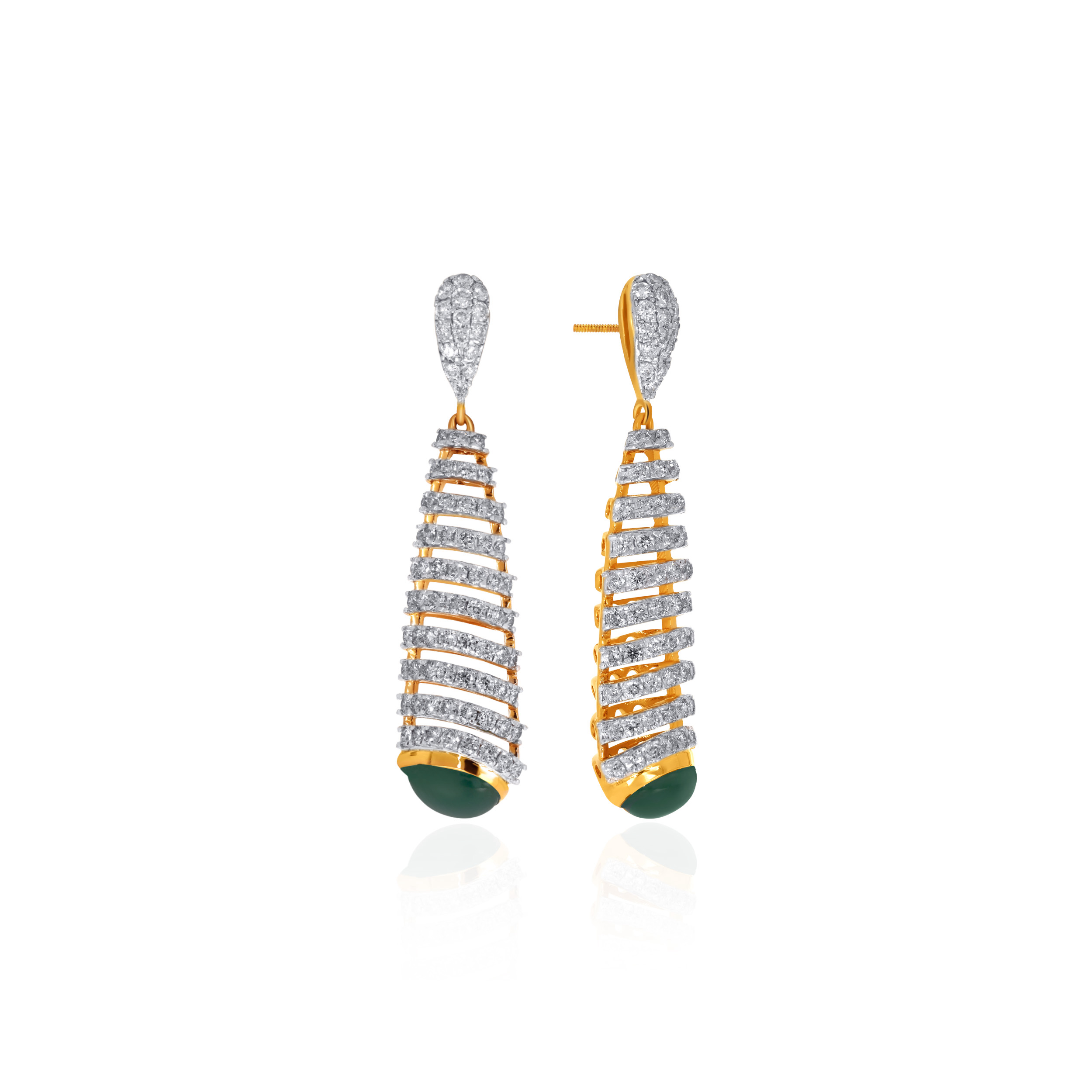 Graceful Diva Diamond Earrings - Senco Gold and Diamonds