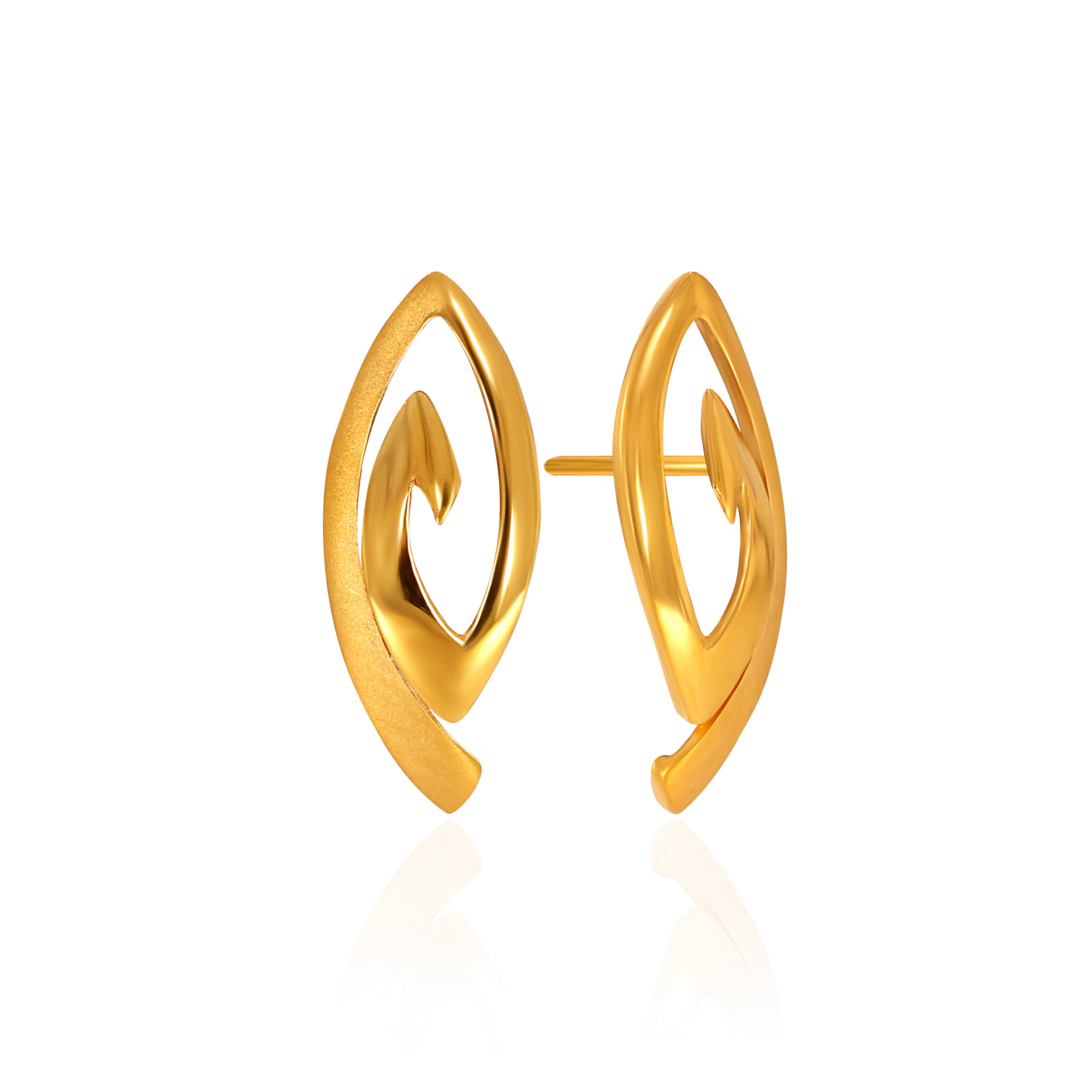 22K Yellow Gold Gold Studs Earrings-GP-SAD0004056 - Senco Gold and Diamonds