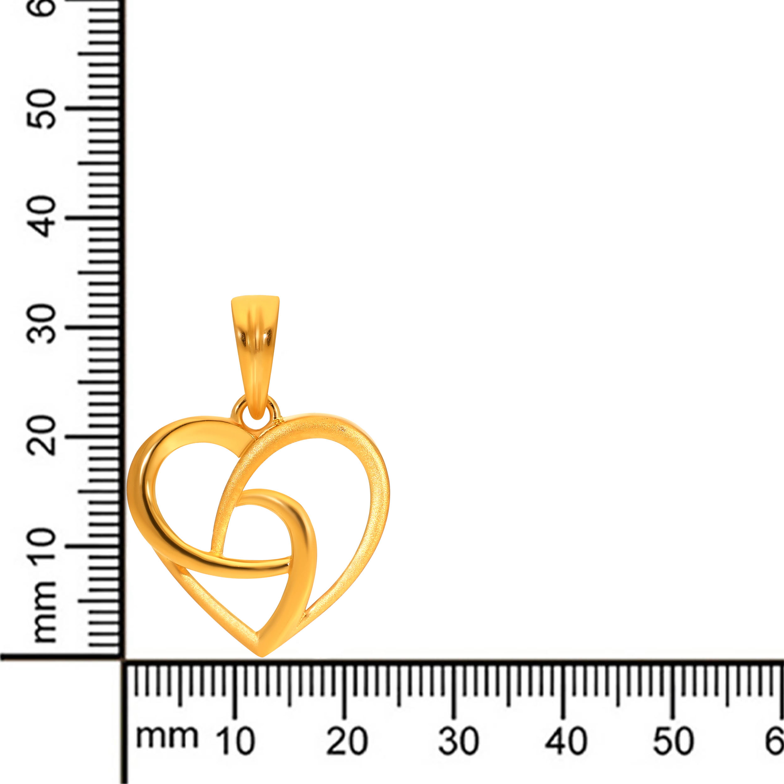 Whispering Heart Gold Pendant - Senco Gold and Diamonds