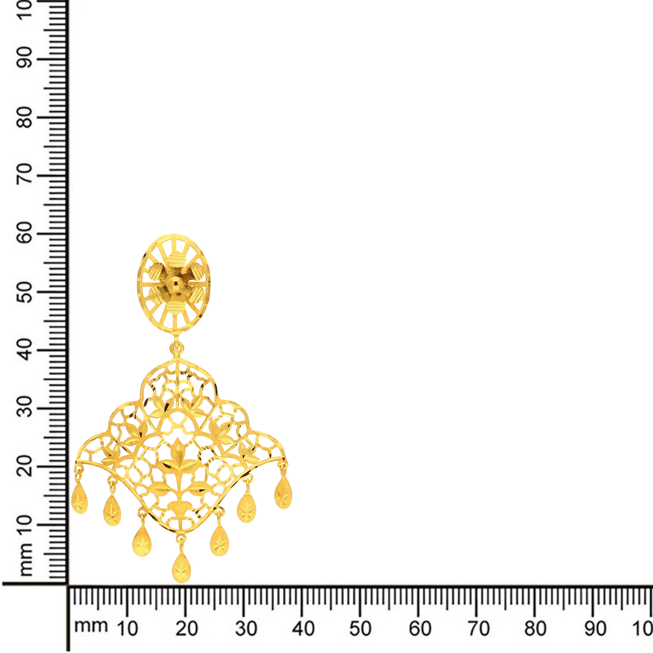 Chic Ethos Gold Earrings - Senco Gold and Diamonds