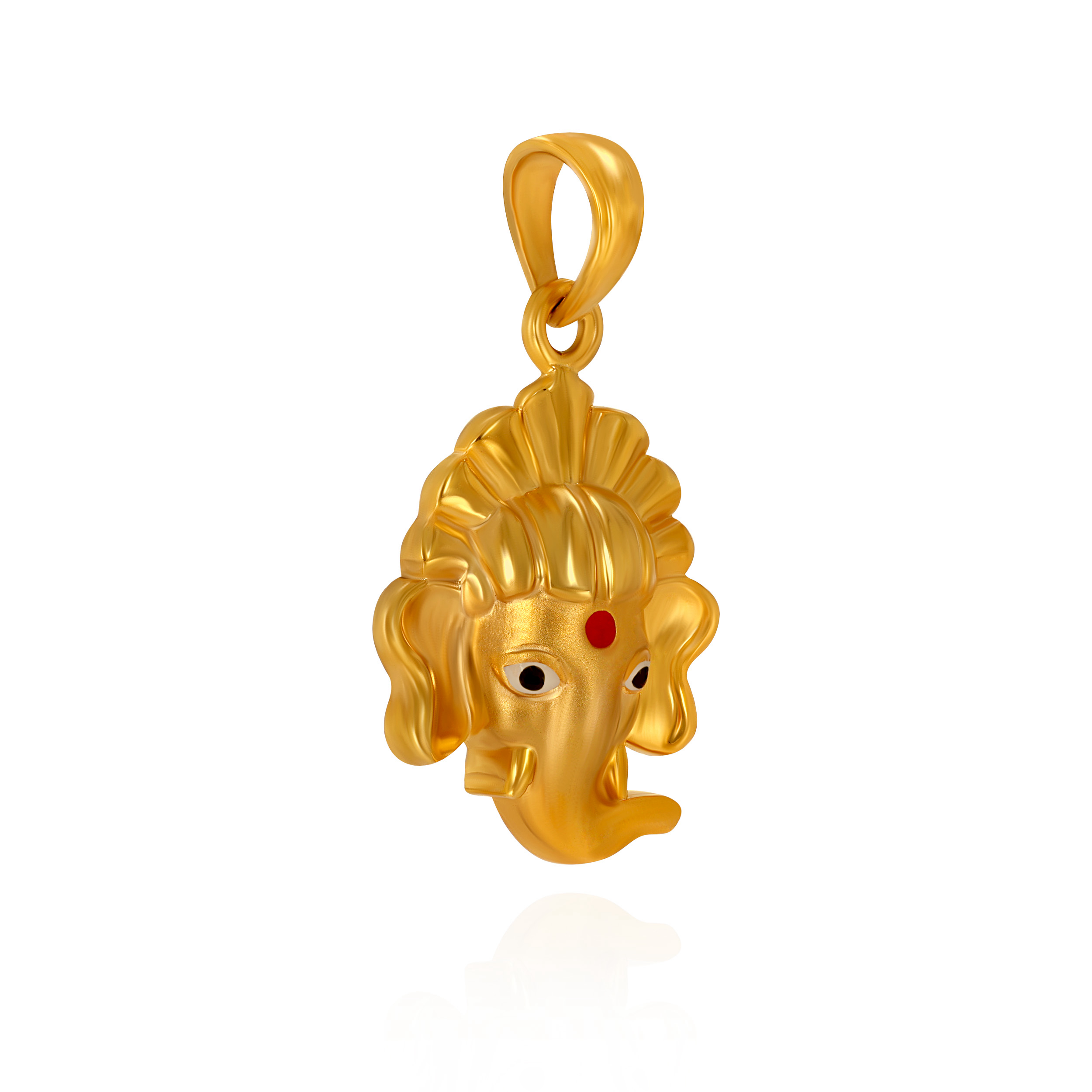 Sacred Glow Ganesh Gold Pendant - Senco Gold and Diamonds
