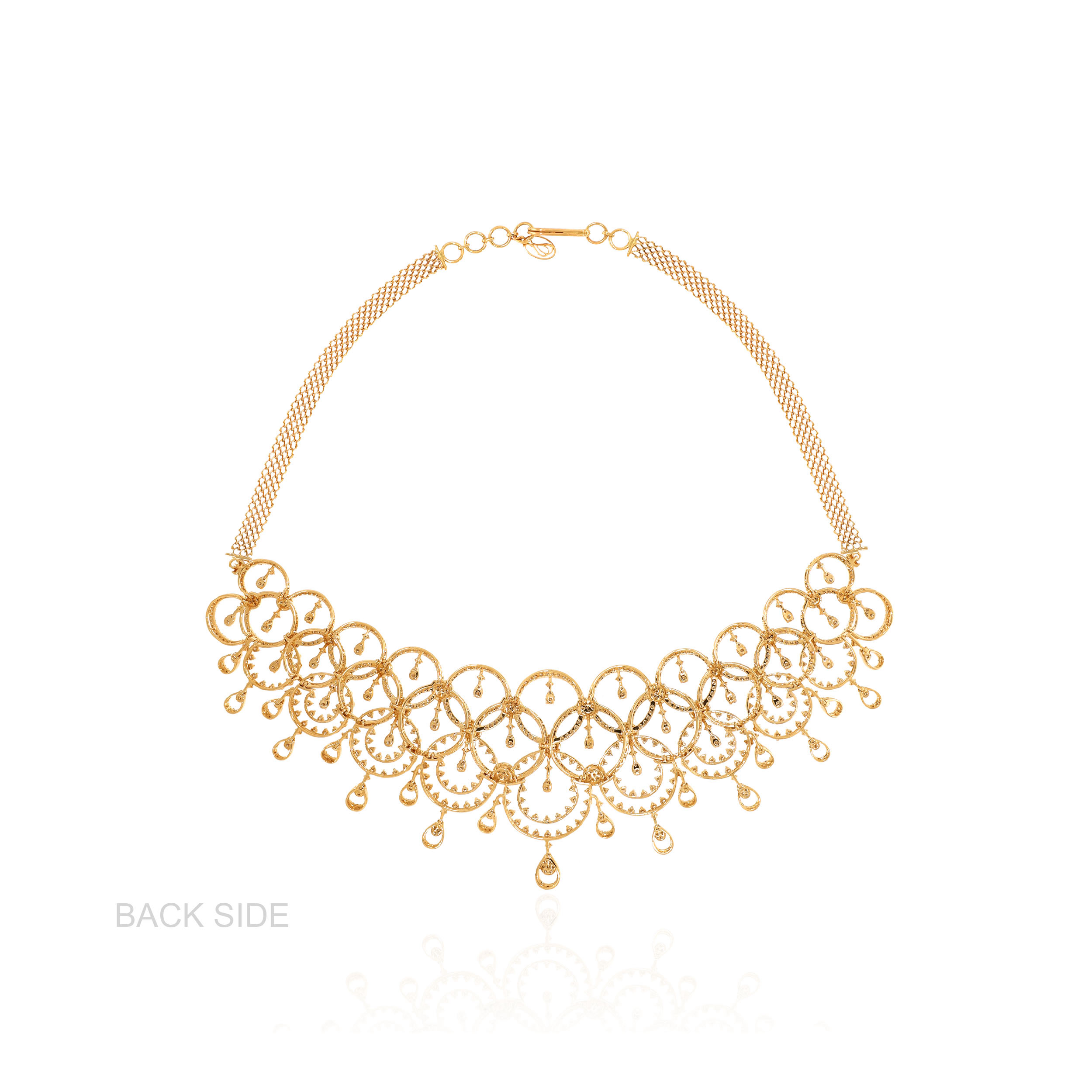 14K Yellow Gold Diamond Necklace-DGN-D000778972 - Senco Gold and Diamonds