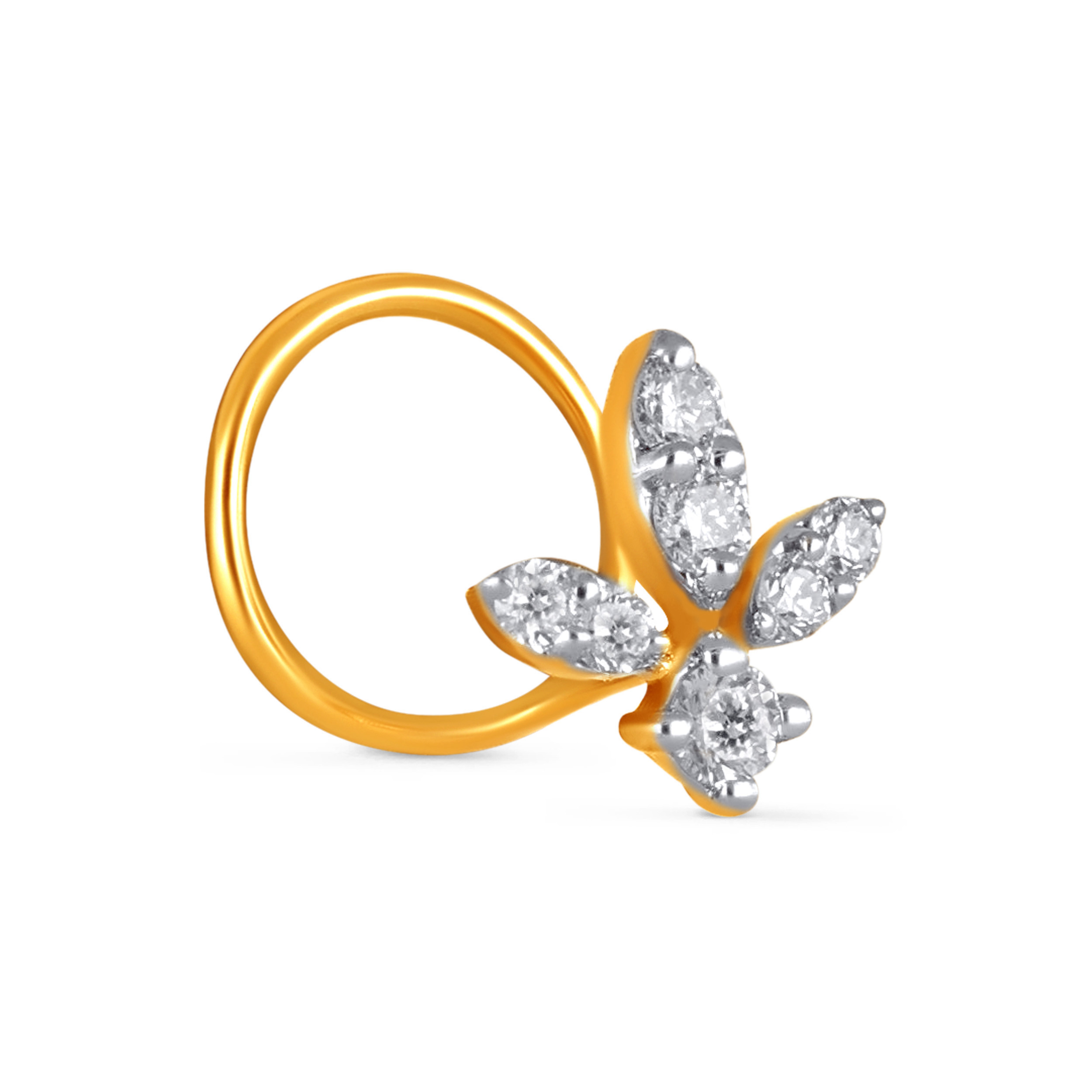 Solstice Spark Diamond Nose Pin - Senco Gold and Diamonds