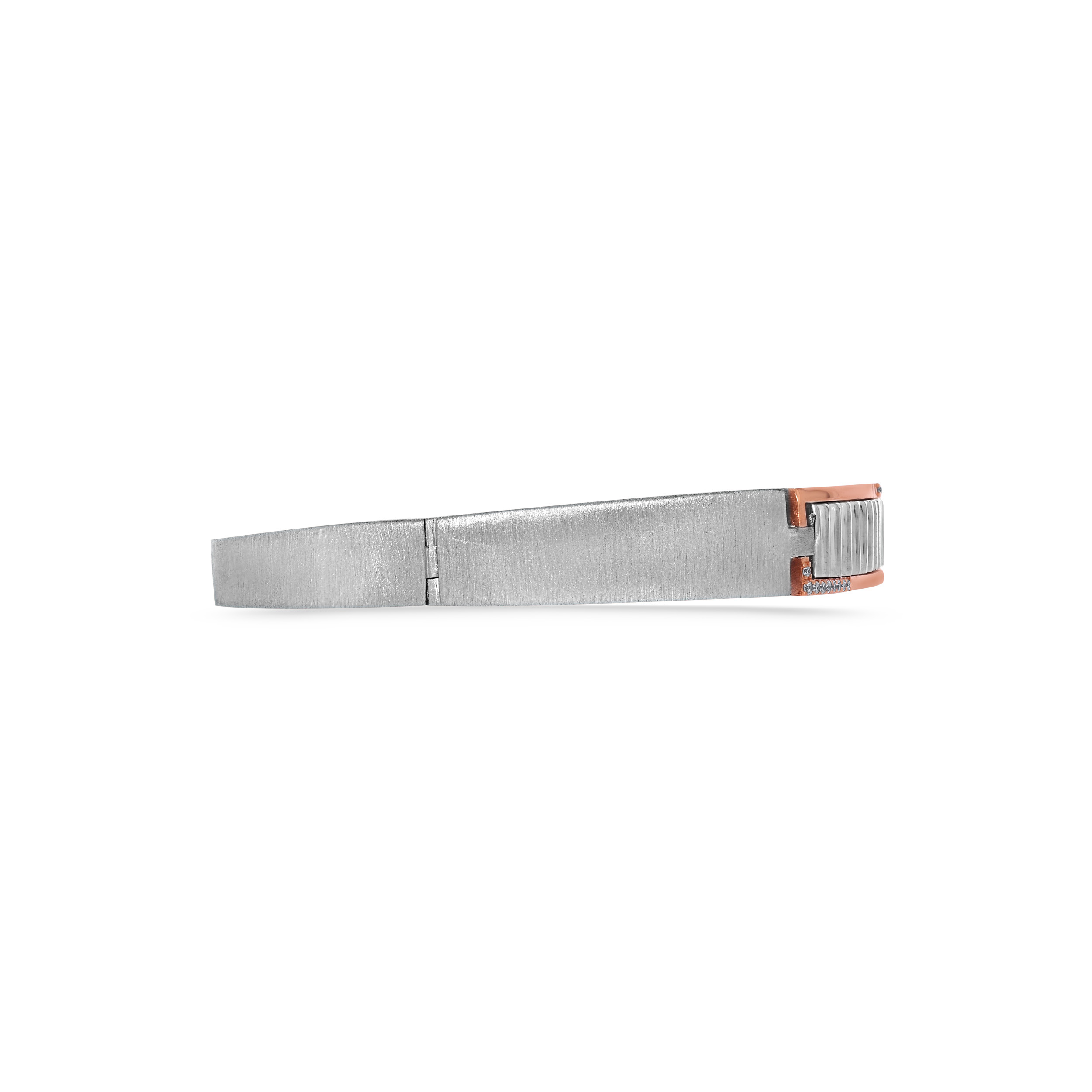 Striking Linear Platinum Men's Kada - Senco Gold and Diamonds