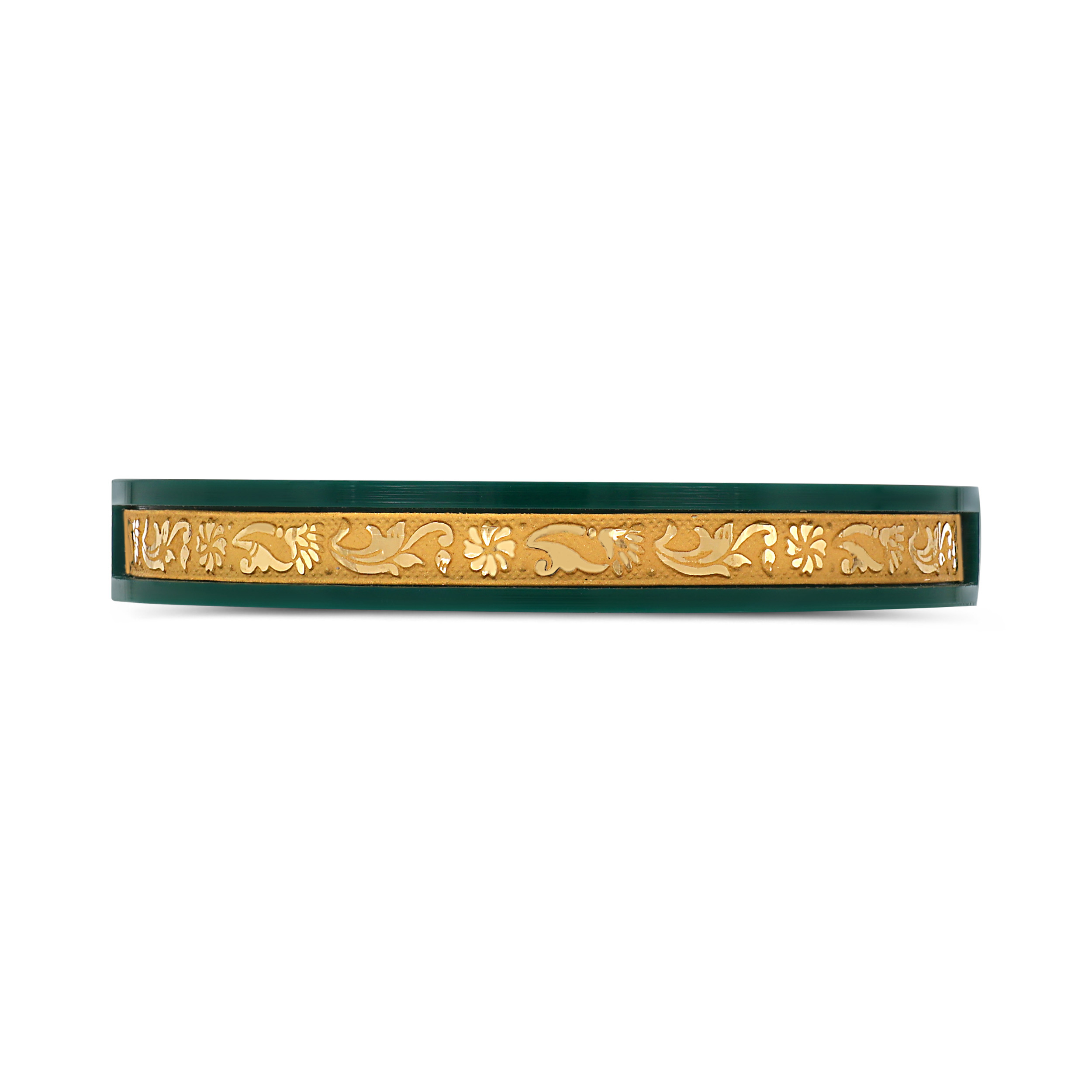 Unity in Bloom Gold Pola Bangle - Senco Gold and Diamonds
