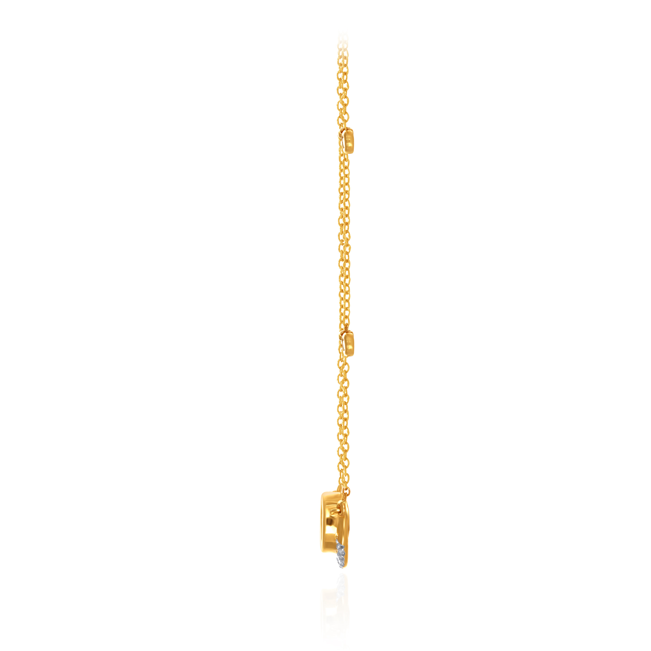 Striking Evil Eye Diamond Chain Pendant - Senco Gold and Diamonds