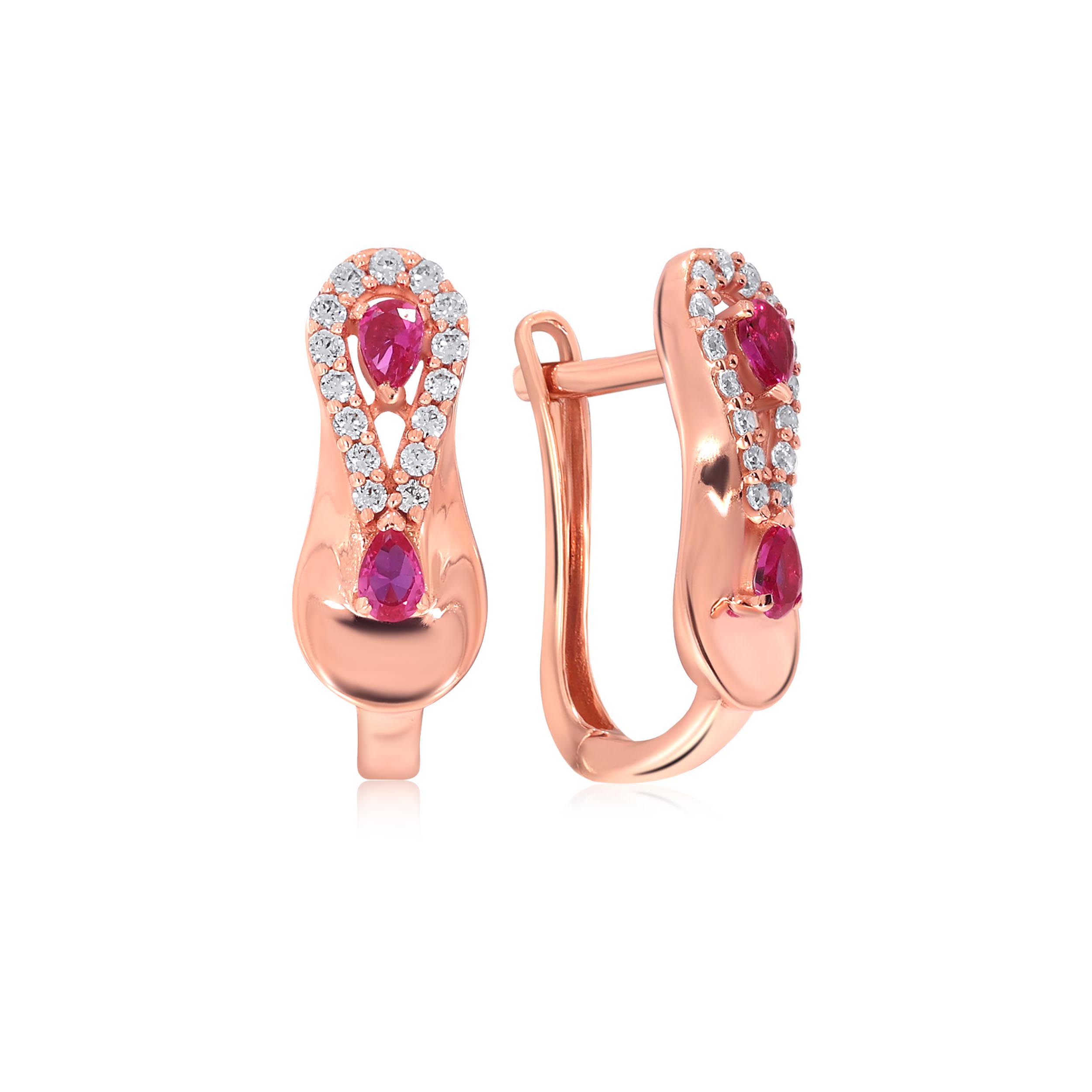 Dual Grace Gold Hoop Earrings - Senco Gold and Diamonds