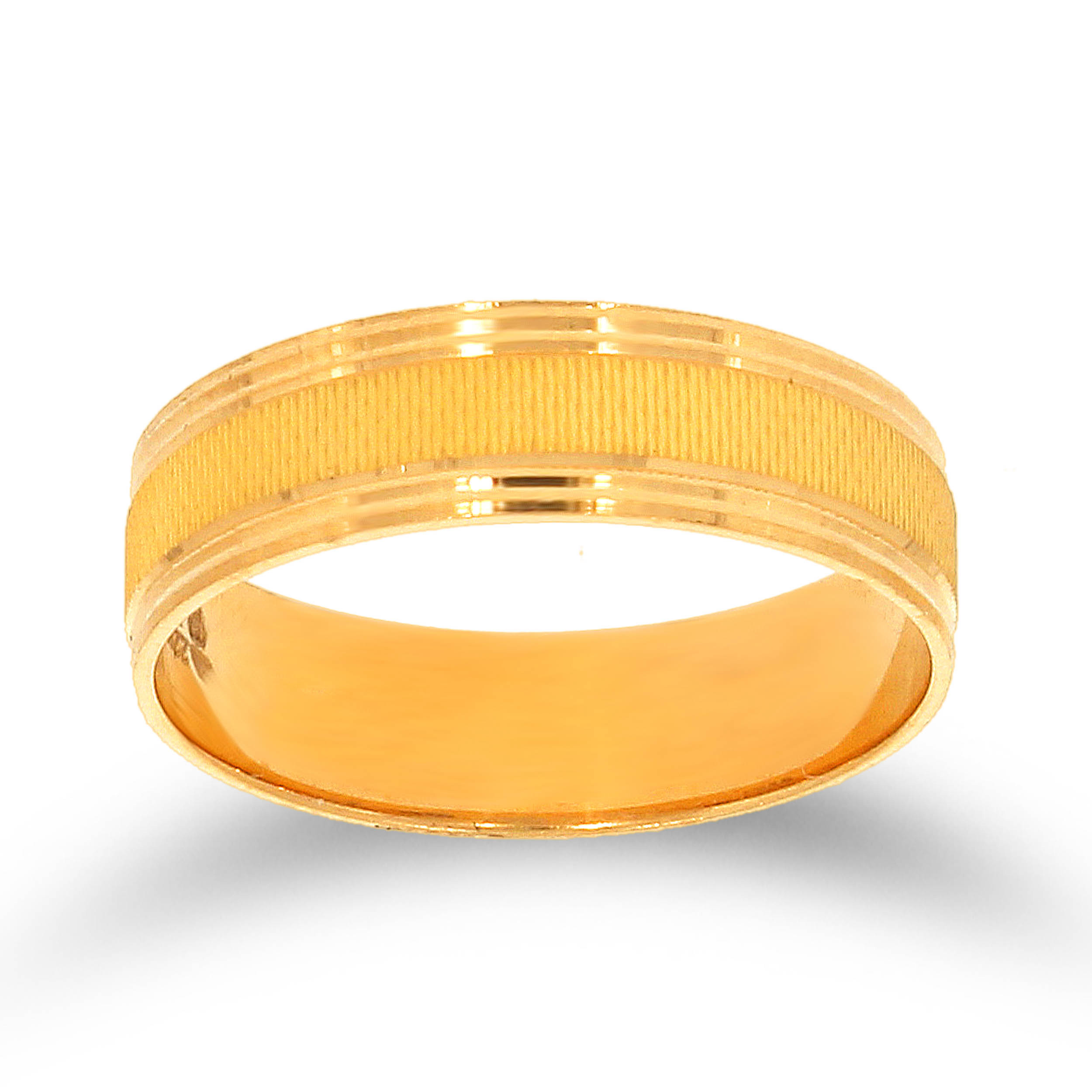 Glorified Edged Gold Men's Ring - Senco Gold and Diamonds