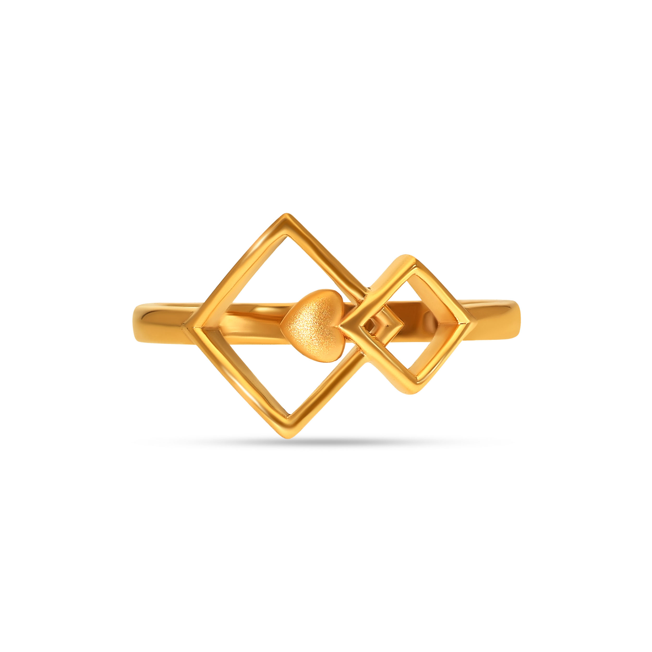 Geometric Harmony Gold Ring - Senco Gold and Diamonds